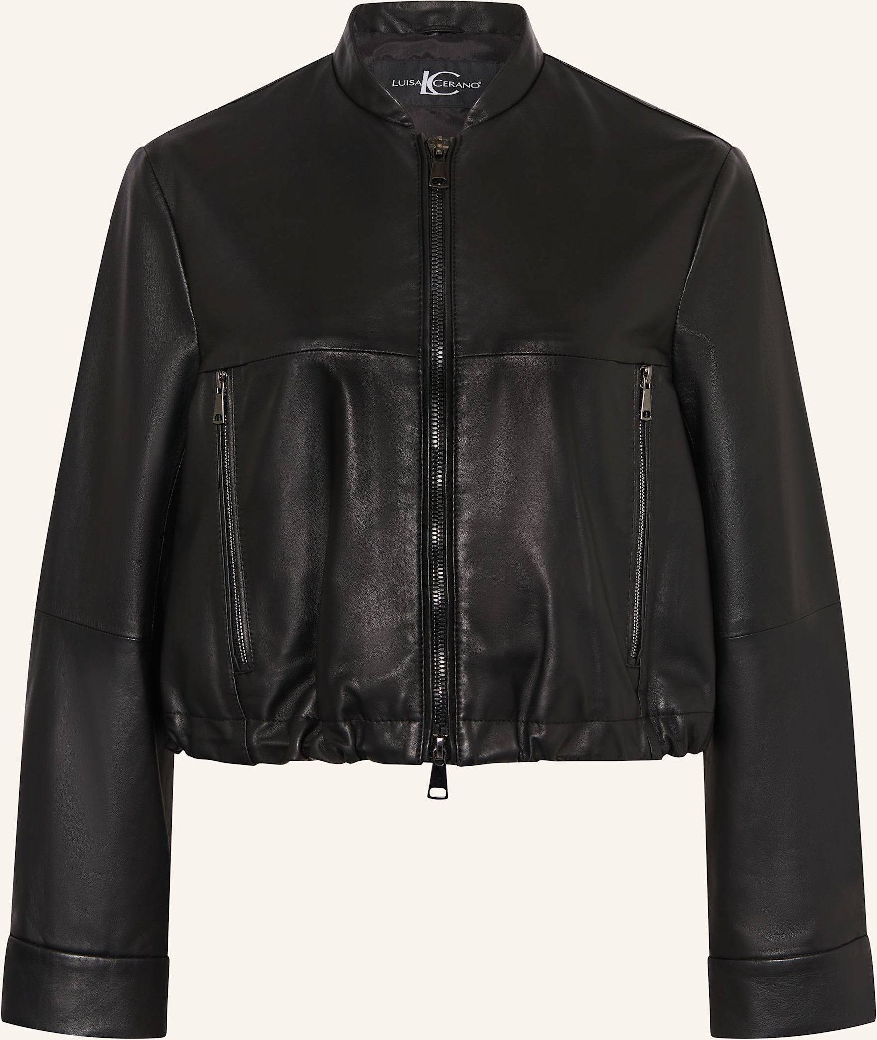 Thumbnail - Luisa Cerano Lederjacke schwarz