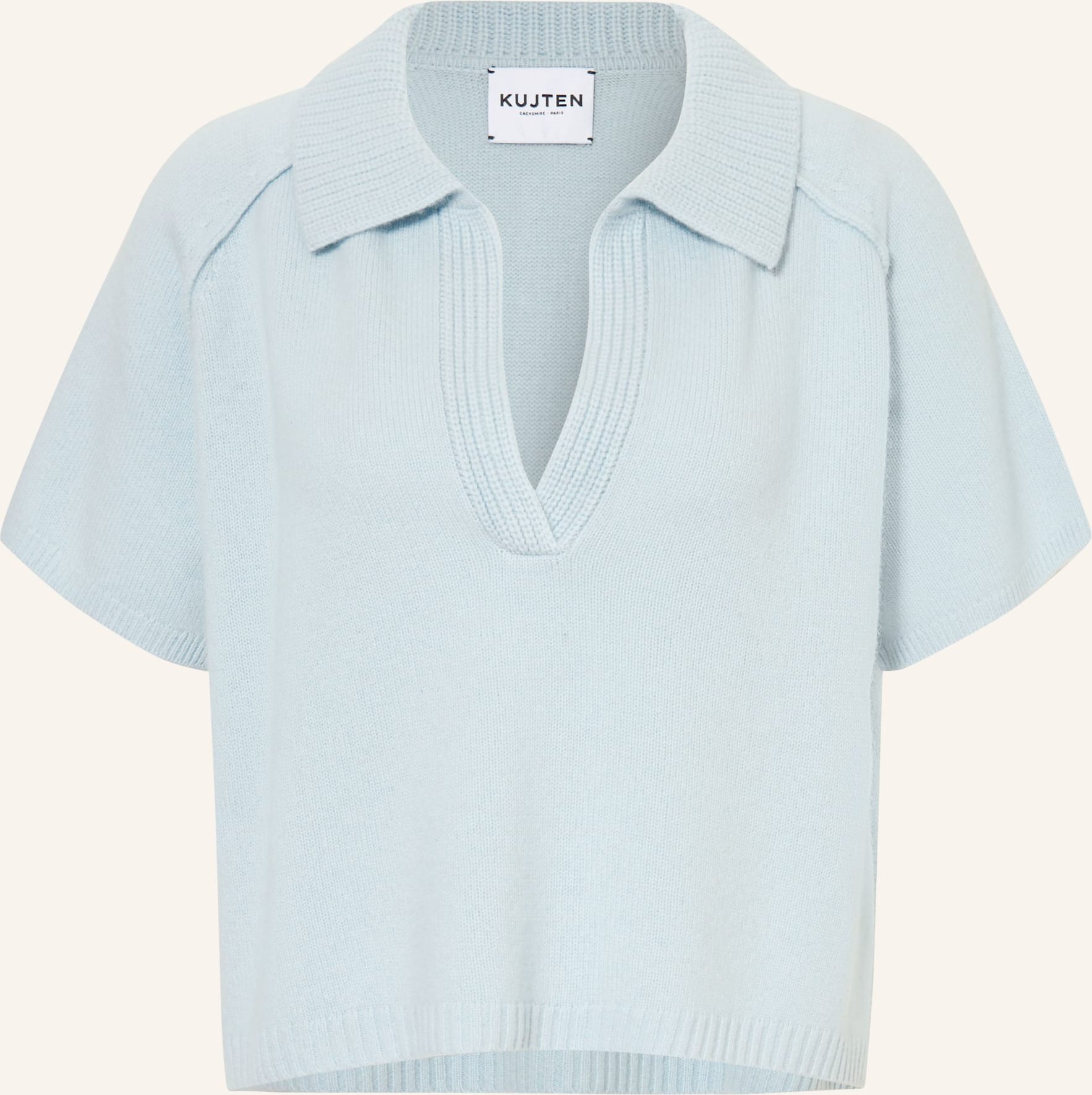 Kujten Strickshirt Aenor Aus Cashmere blau