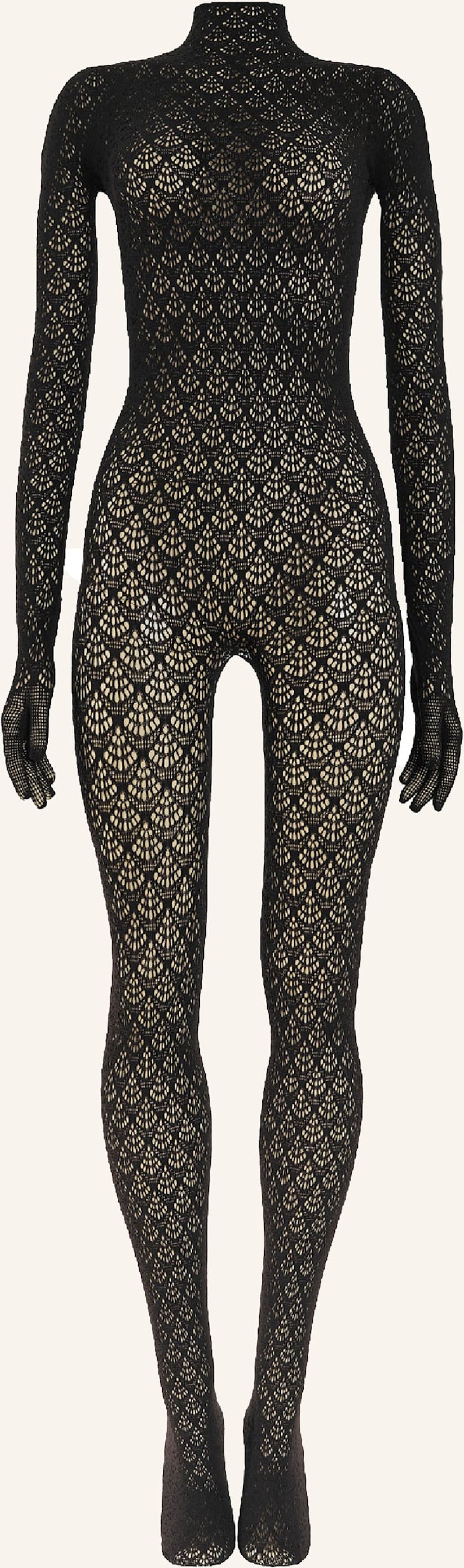 Wolford Hose Mermaid Net Catsuit schwarz