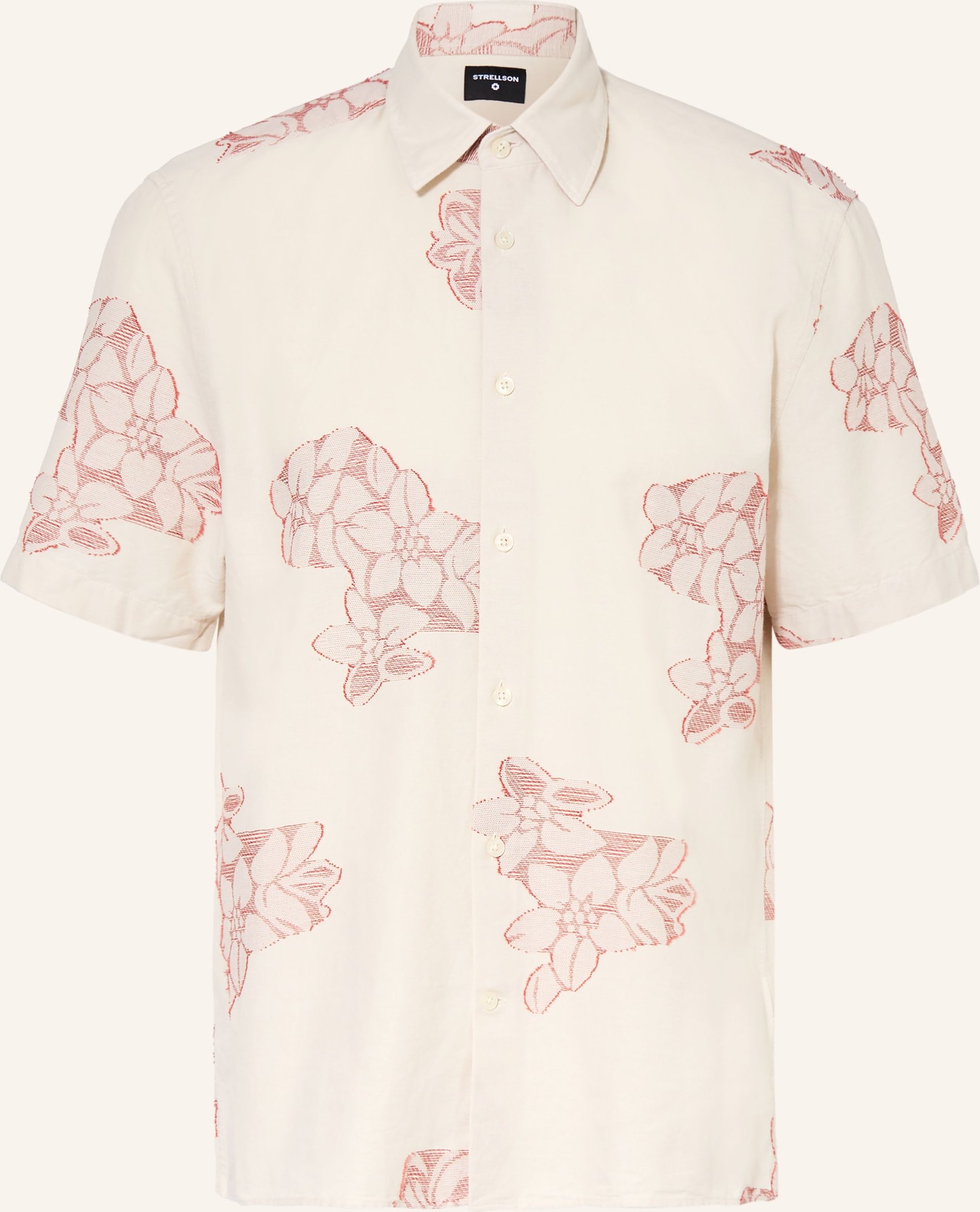 Thumbnail - Strellson Kurzarm-Hemd Casyn Comfort Fit rot