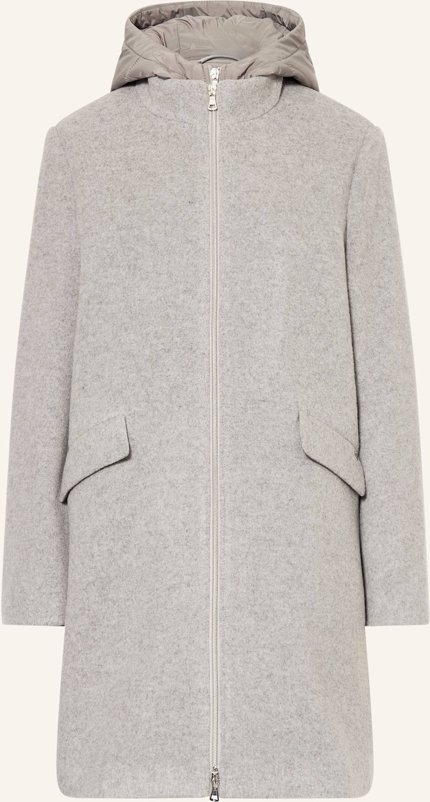 Cinque Mantel Cimirala Im Materialmix grau