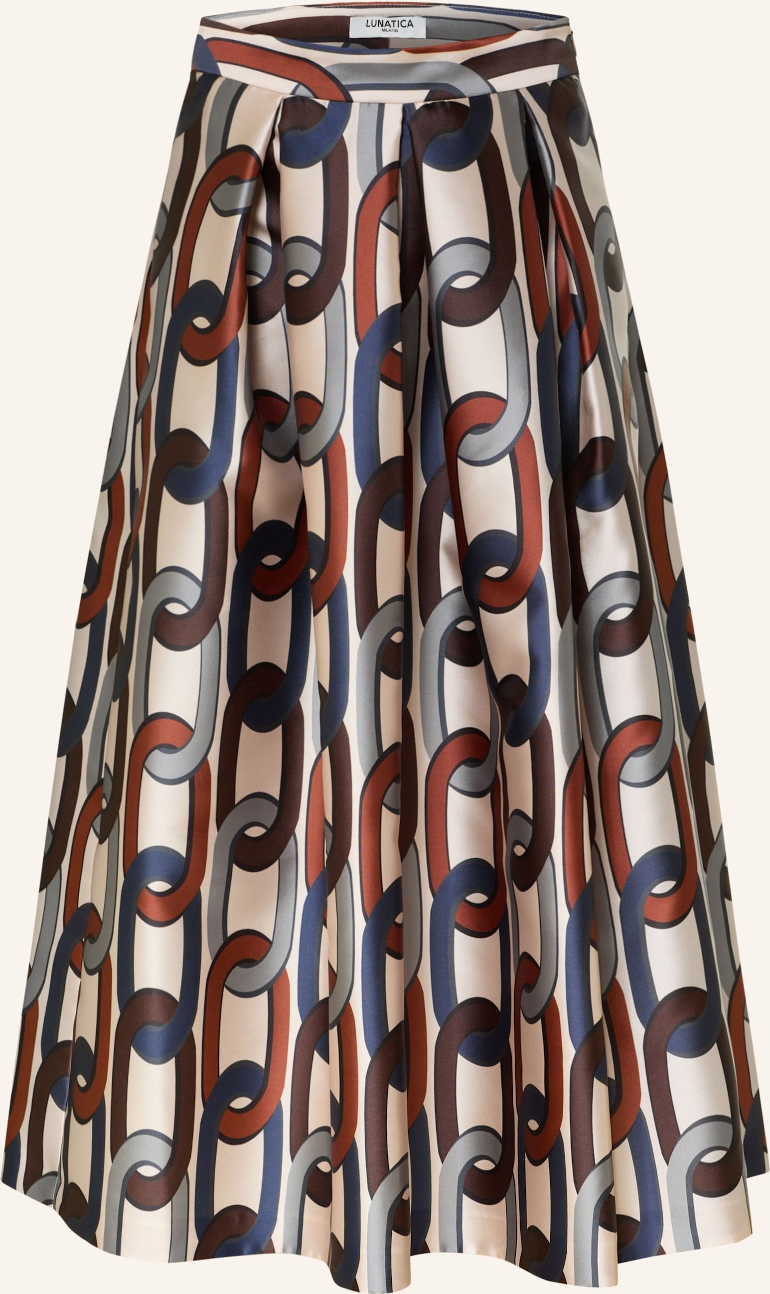 Lunatica Milano Faltenrock grau