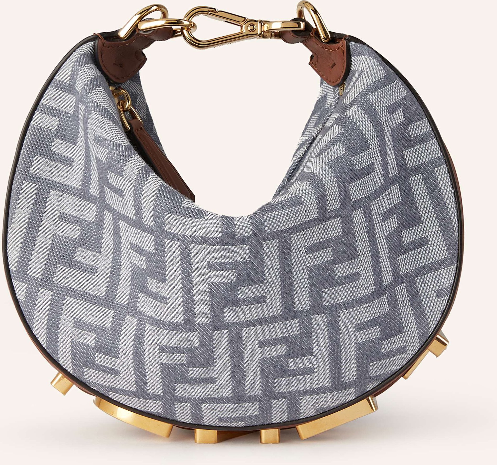 Thumbnail - Fendi Beuteltasche Fendigraphy Mini blau