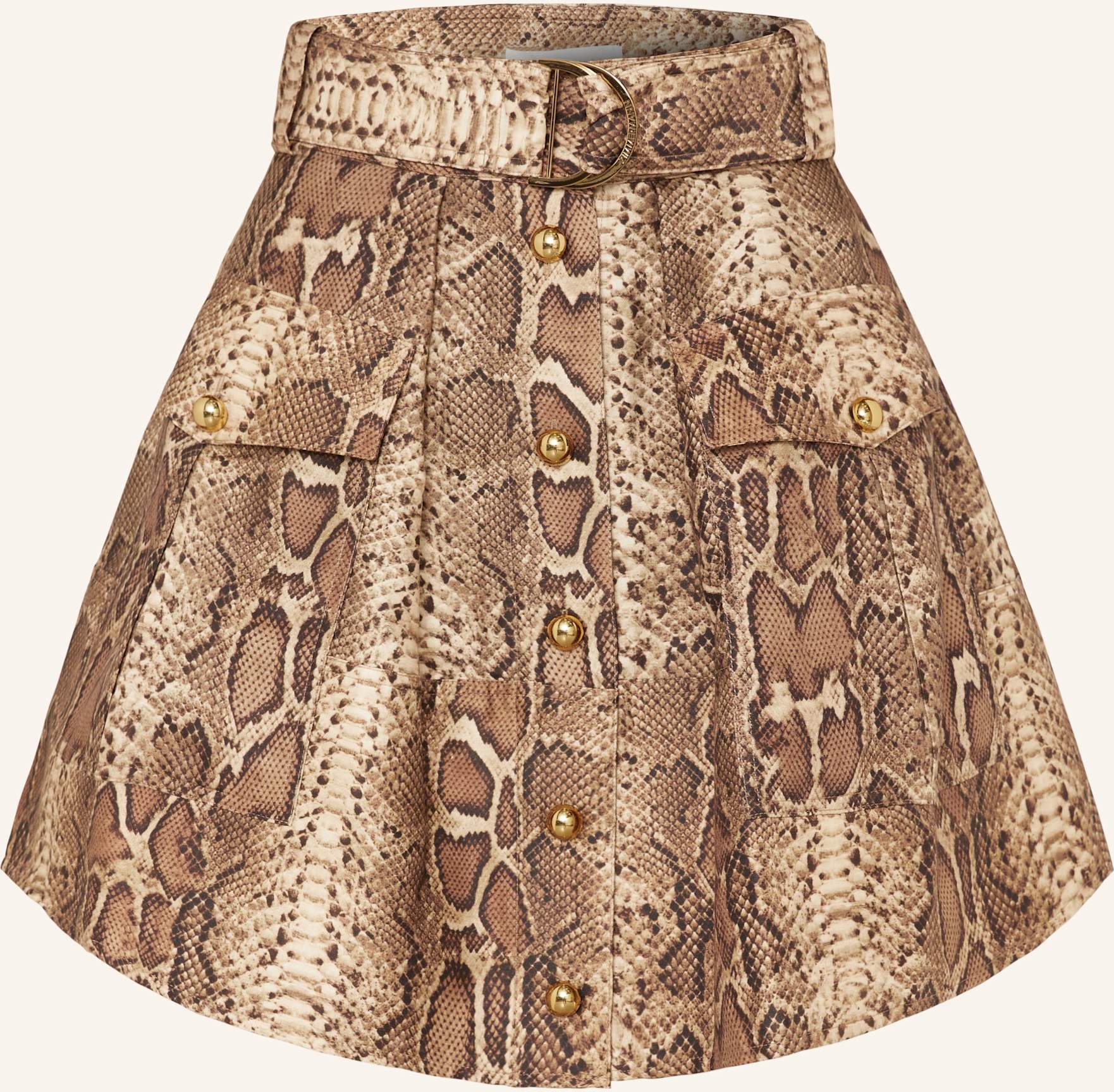 Zimmermann Cargorock Hypnotic Mit Seide braun