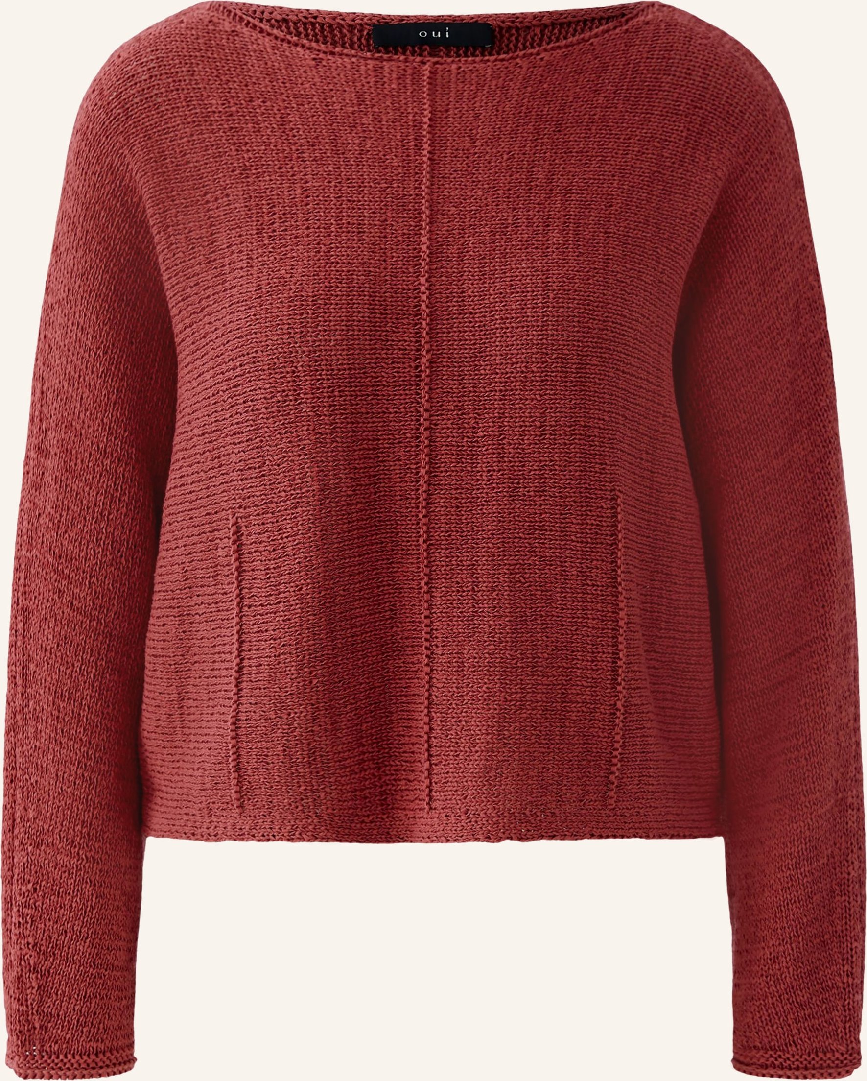 Oui Pullover rot