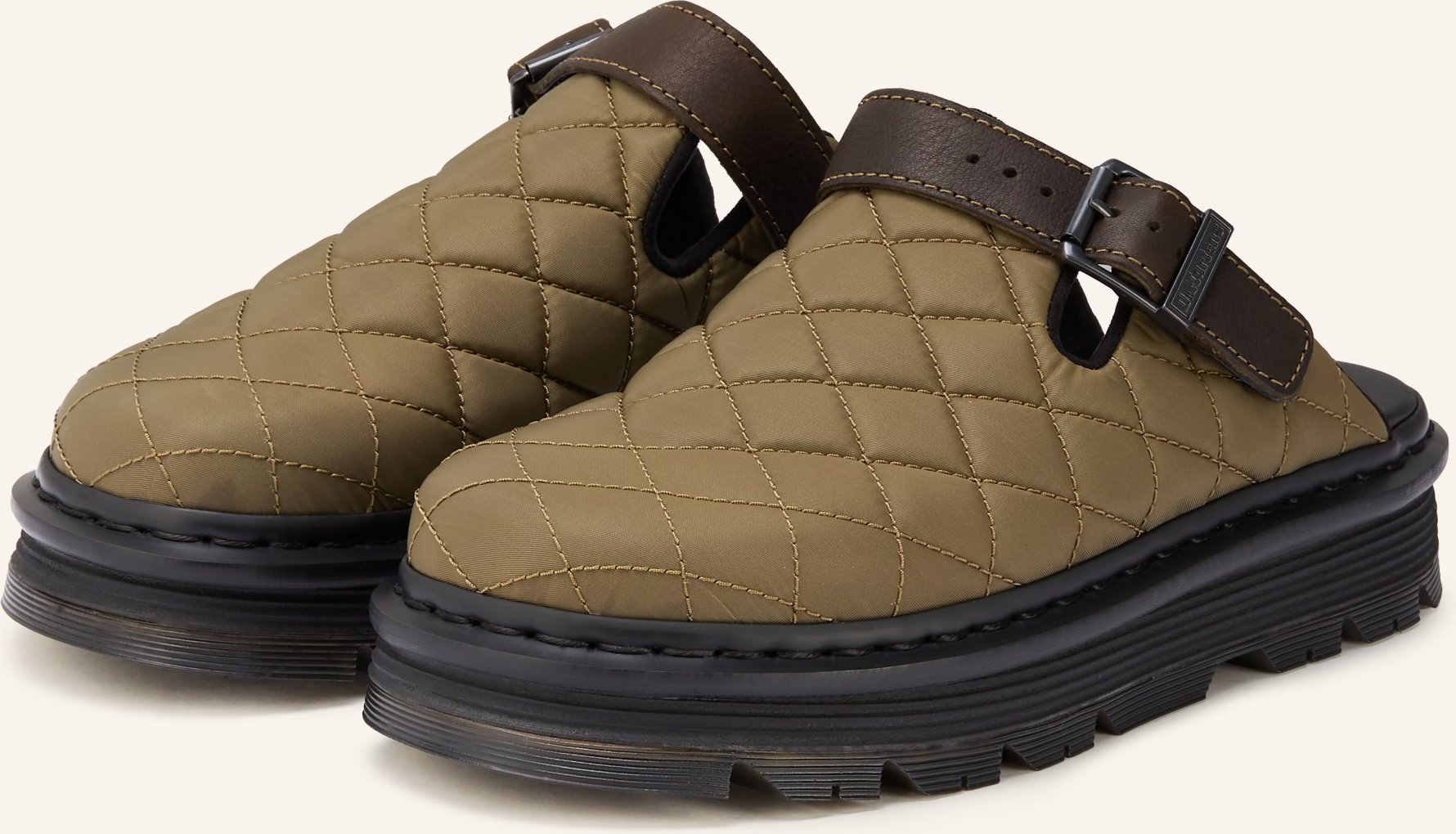 Dr. Martens Mules Zebzag gruen