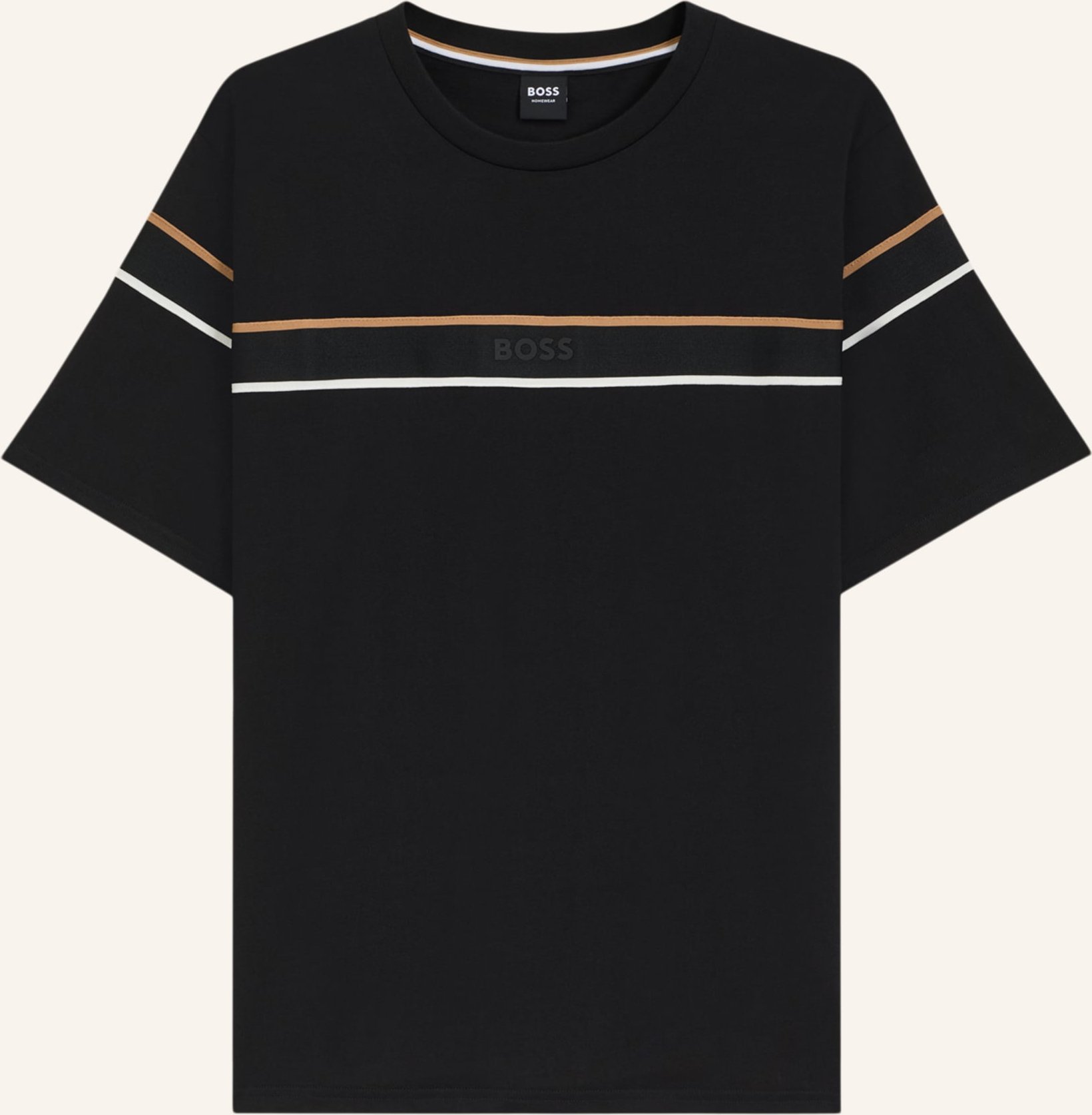 Boss Loungewear Oberteil Iconic T-Shirt Regular Fit schwarz