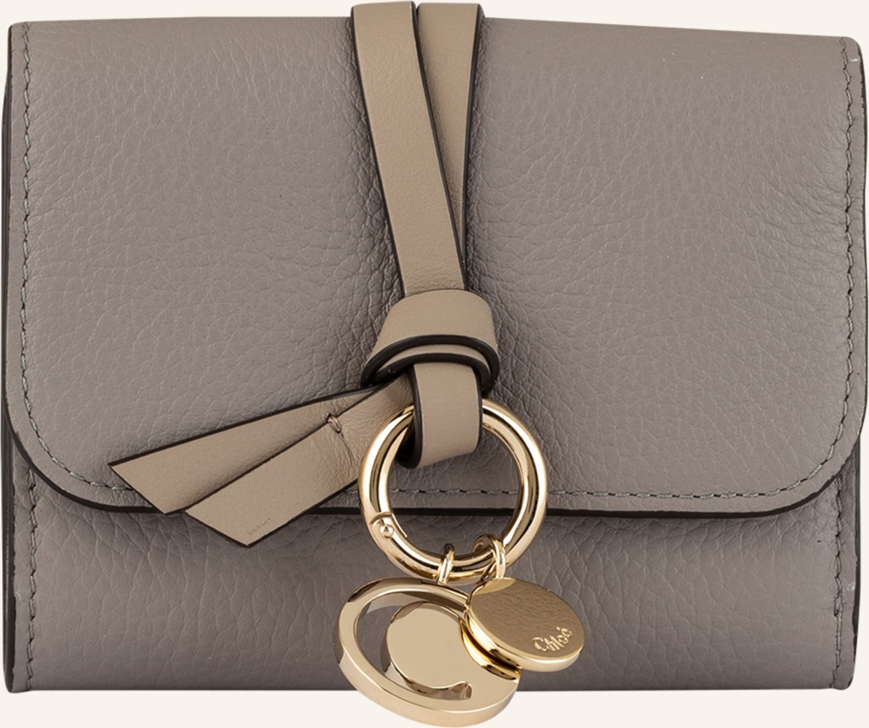 Chloé Geldbörse Alphabet grau