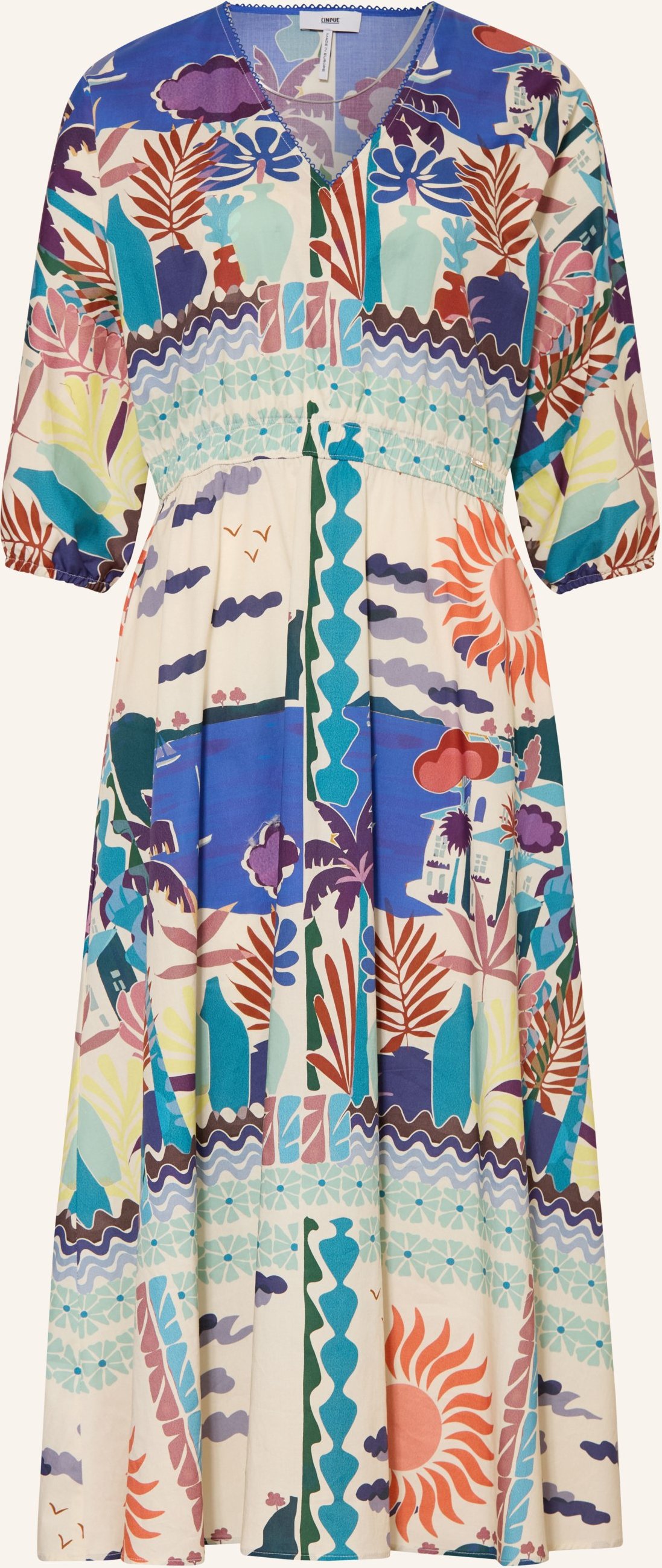 Cinque Kleid Ciinka Mit 3/4-Arm blau