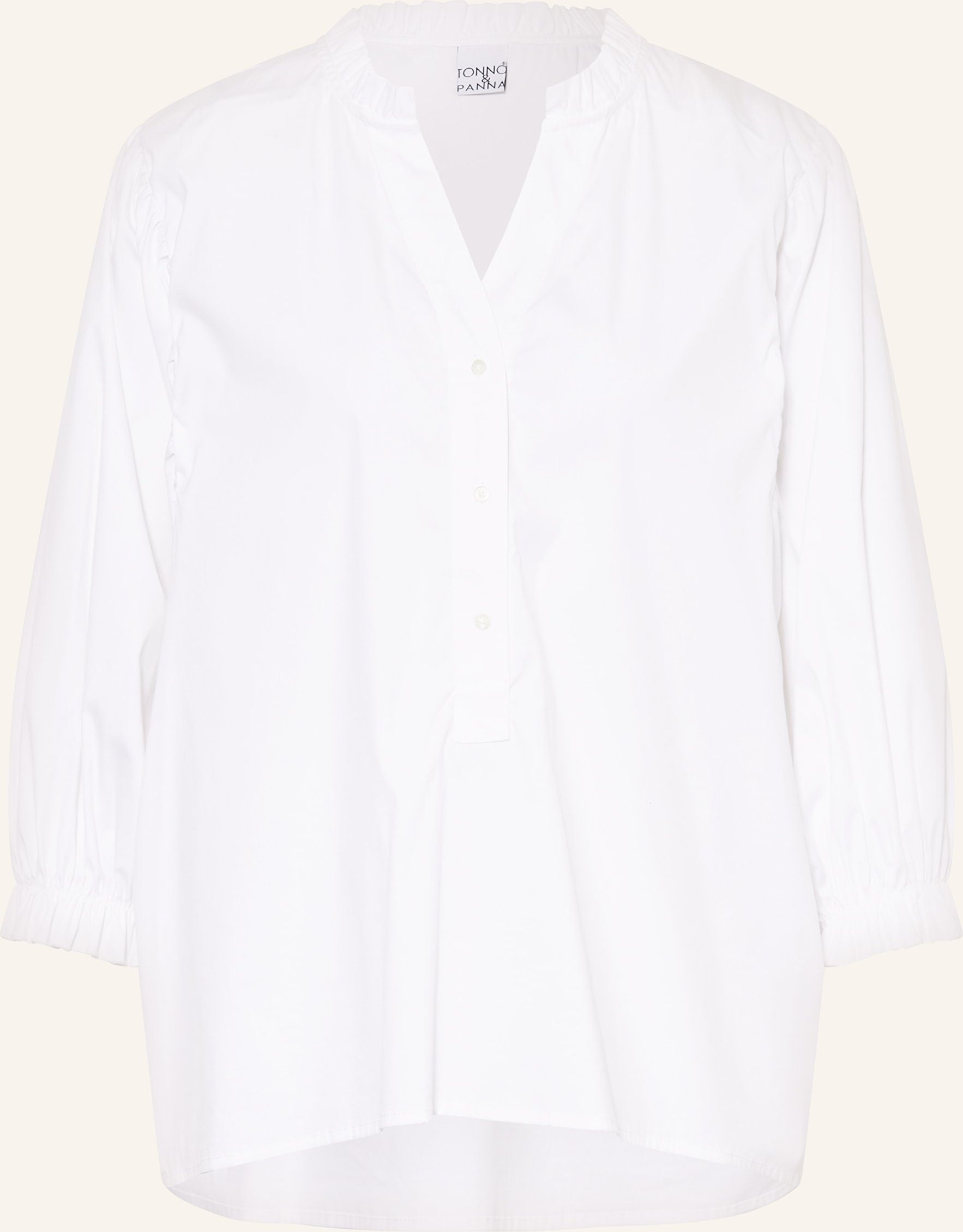 Tonno & Panna Blusenshirt Mit 3/4-Arm weiss