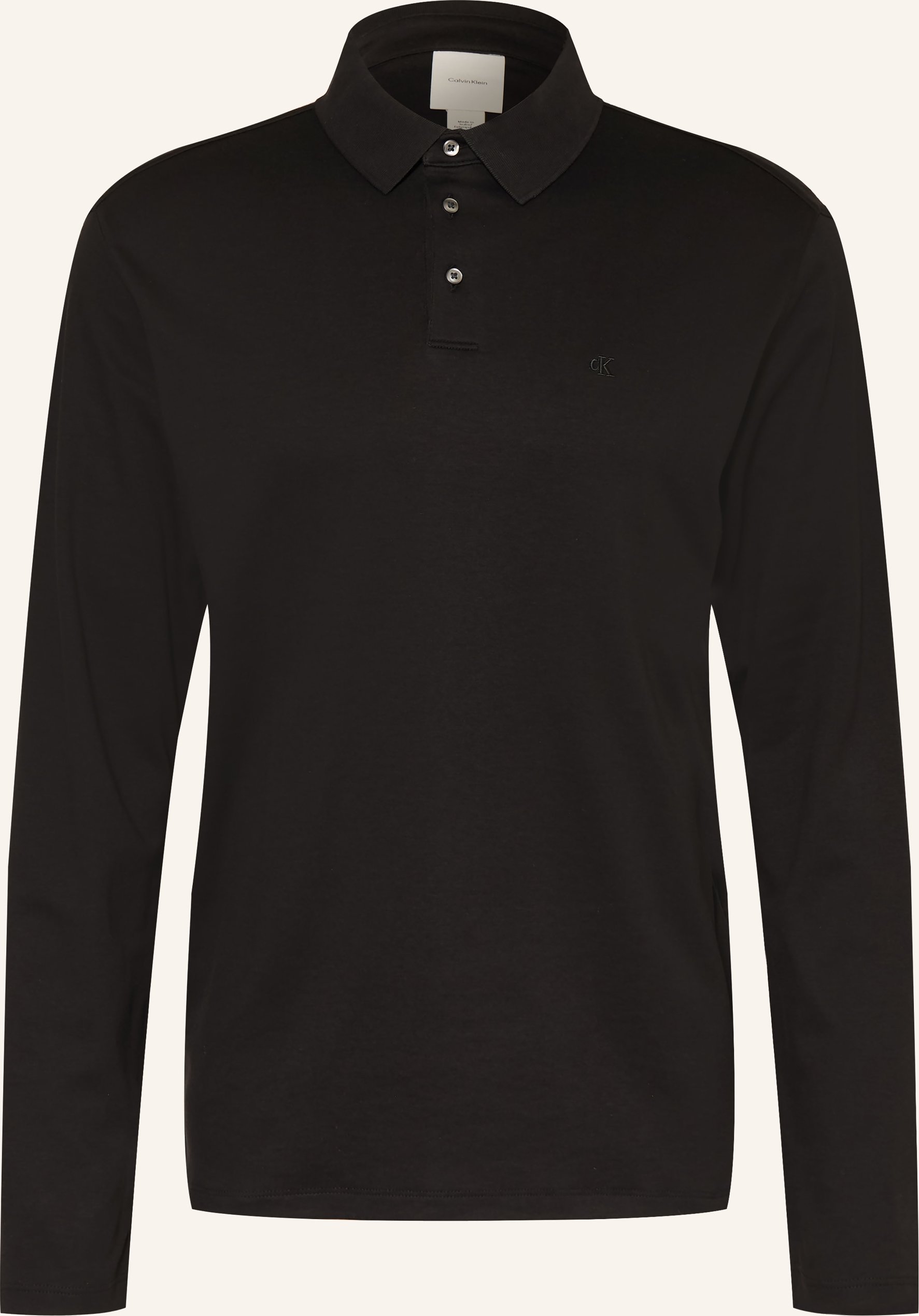 Calvin Klein Jersey-Poloshirt schwarz