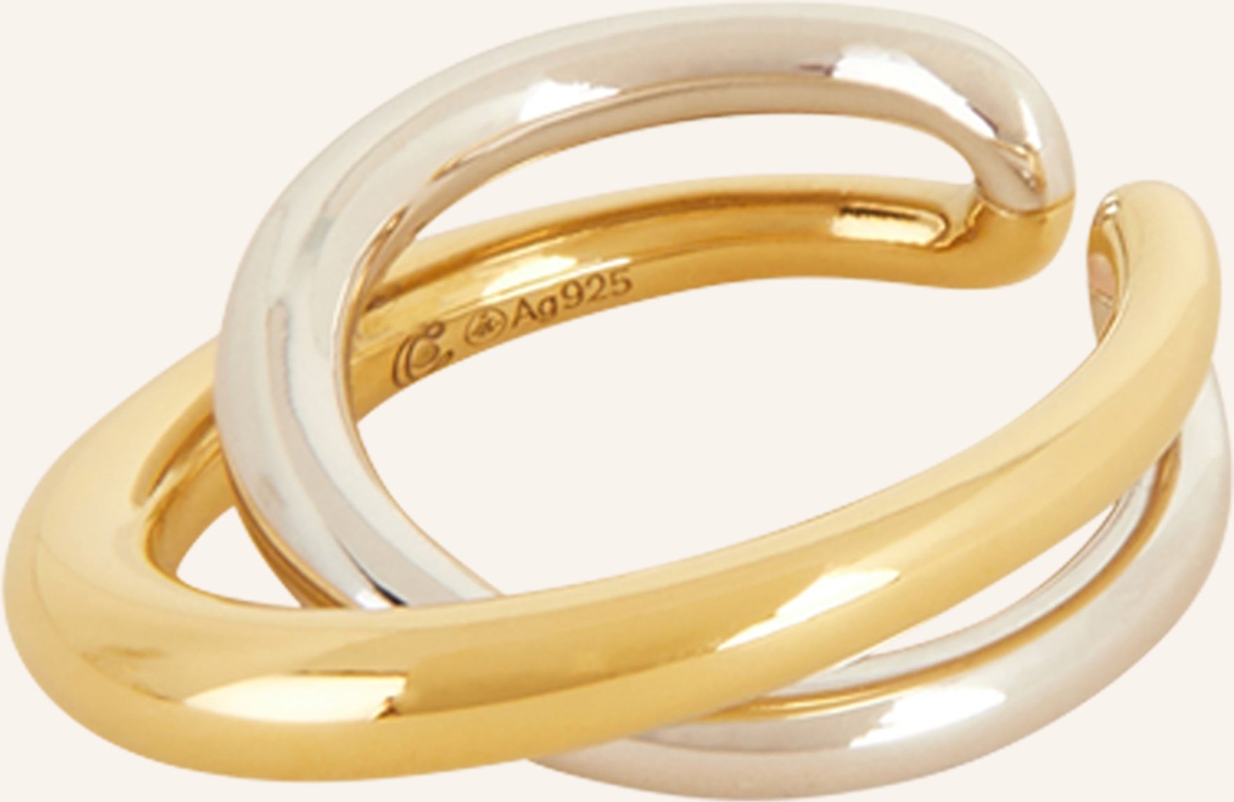 Charlotte Chesnais Ring Bague Initial gold