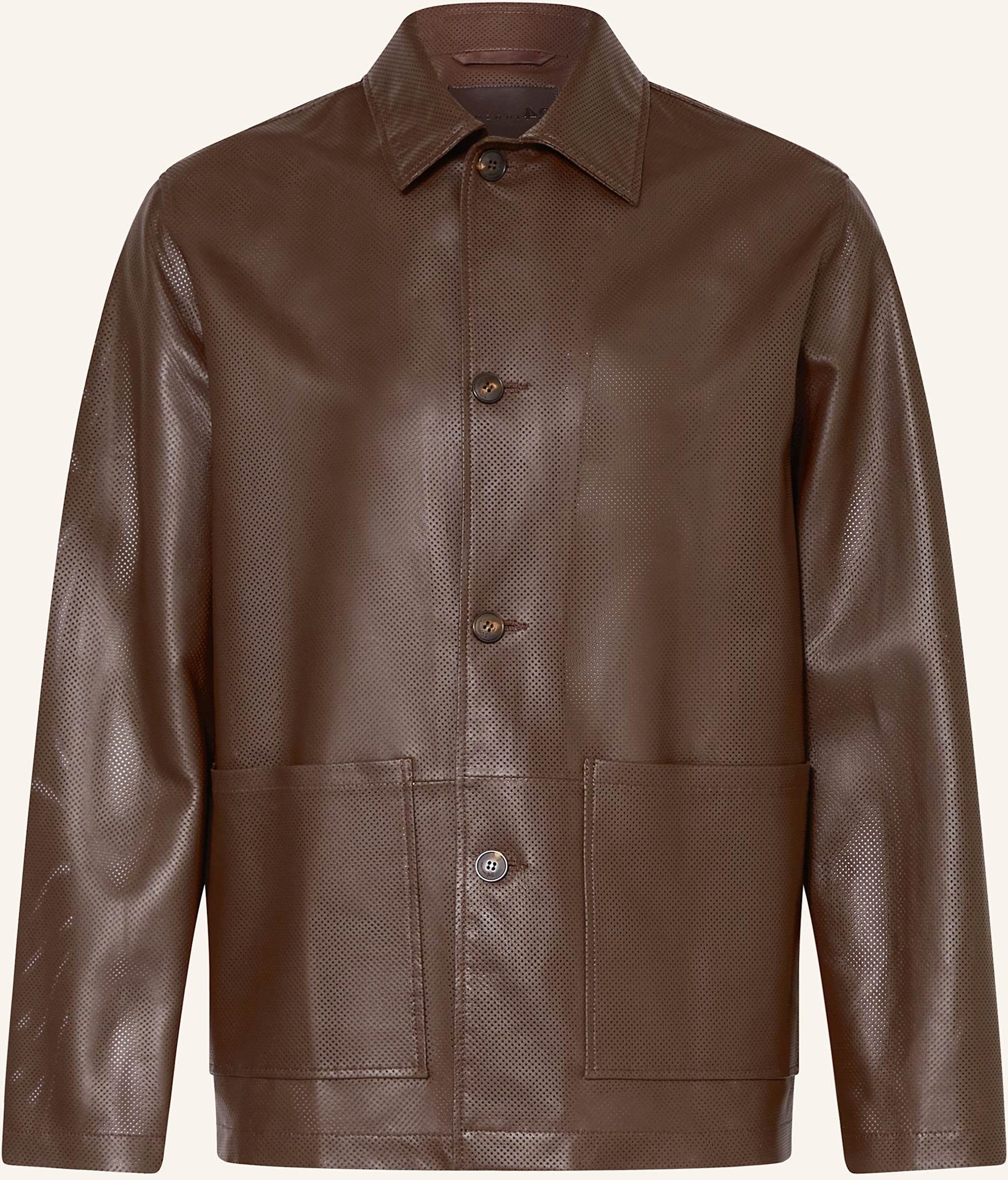 Manzoni 24 Lederjacke braun