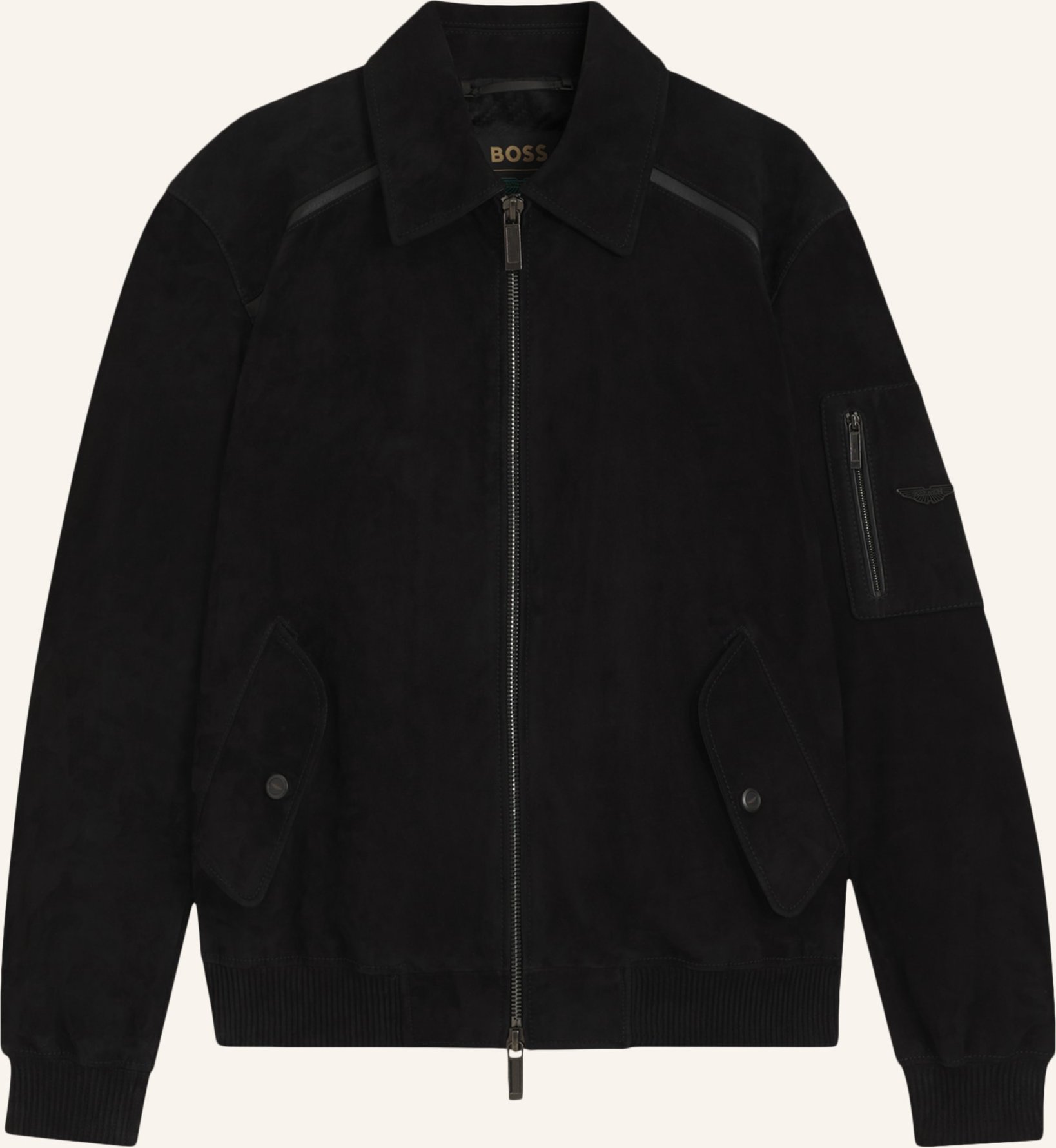Thumbnail - Boss Lederjacke L-Ace_Am Regular Fit schwarz