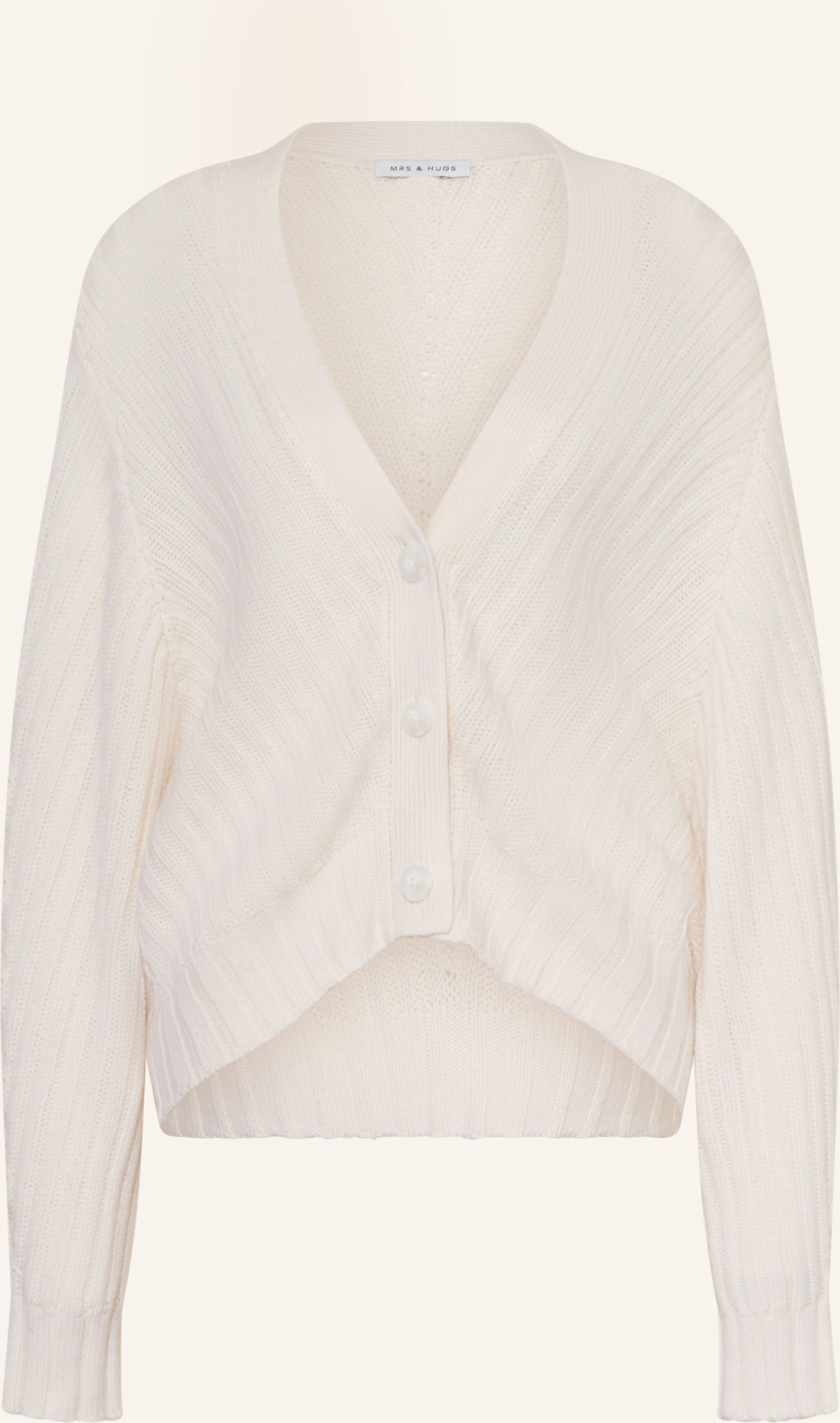Mrs & Hugs Strickjacke weiss
