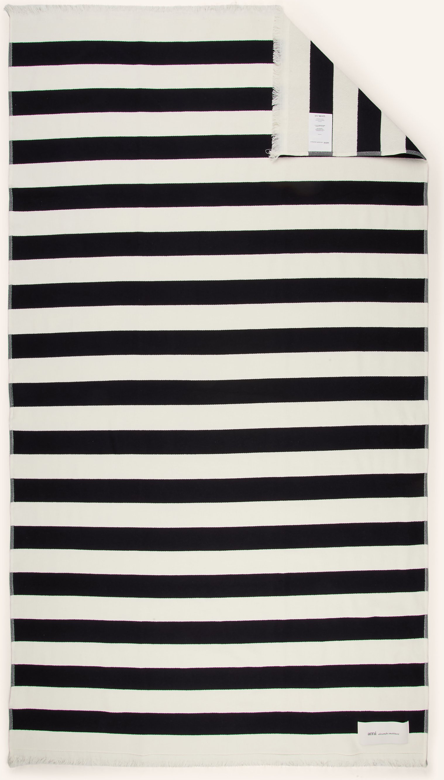 Ami Paris Strandtuch schwarz