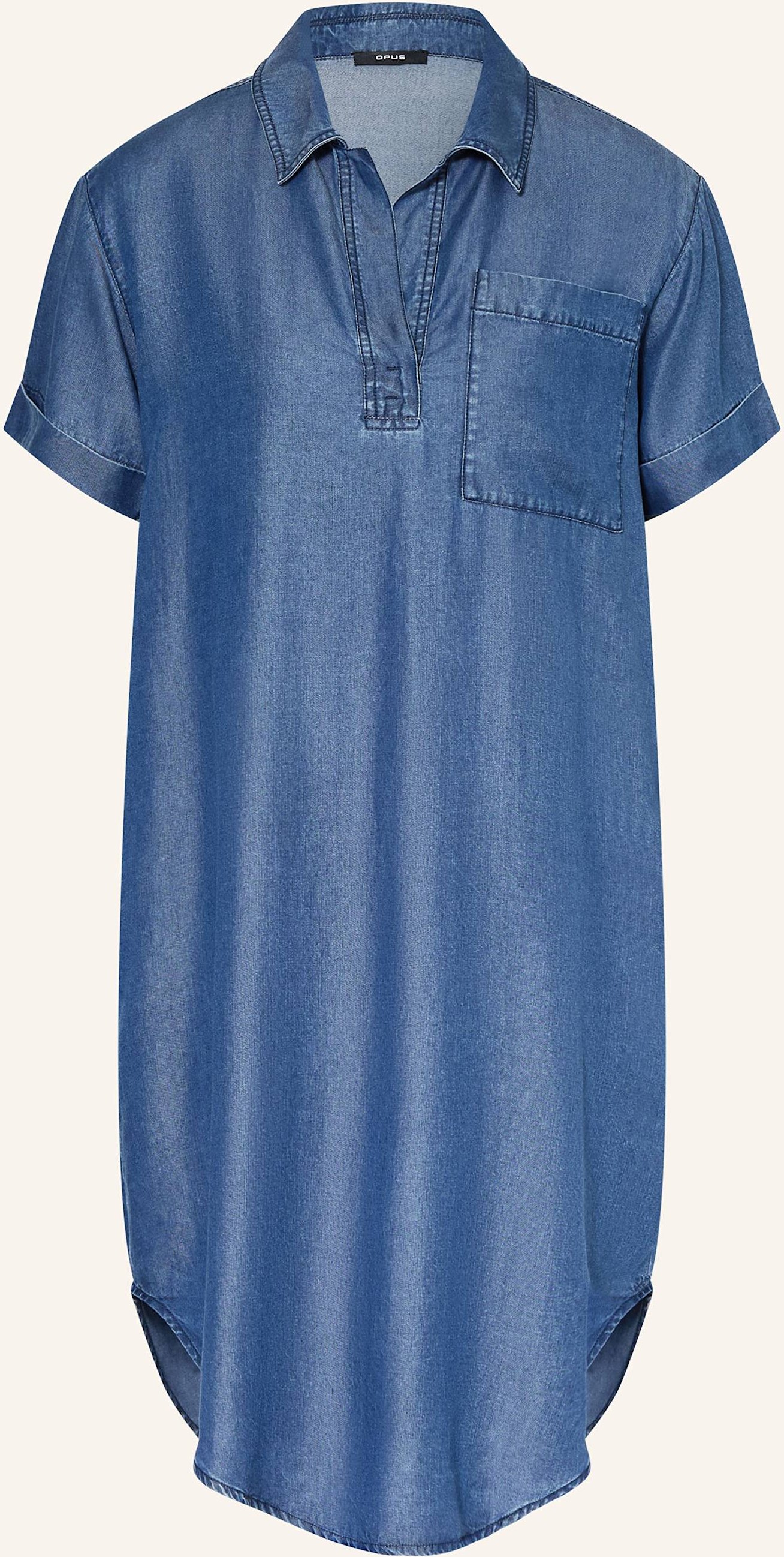 Opus Kleid Wasya In Jeansoptik blau