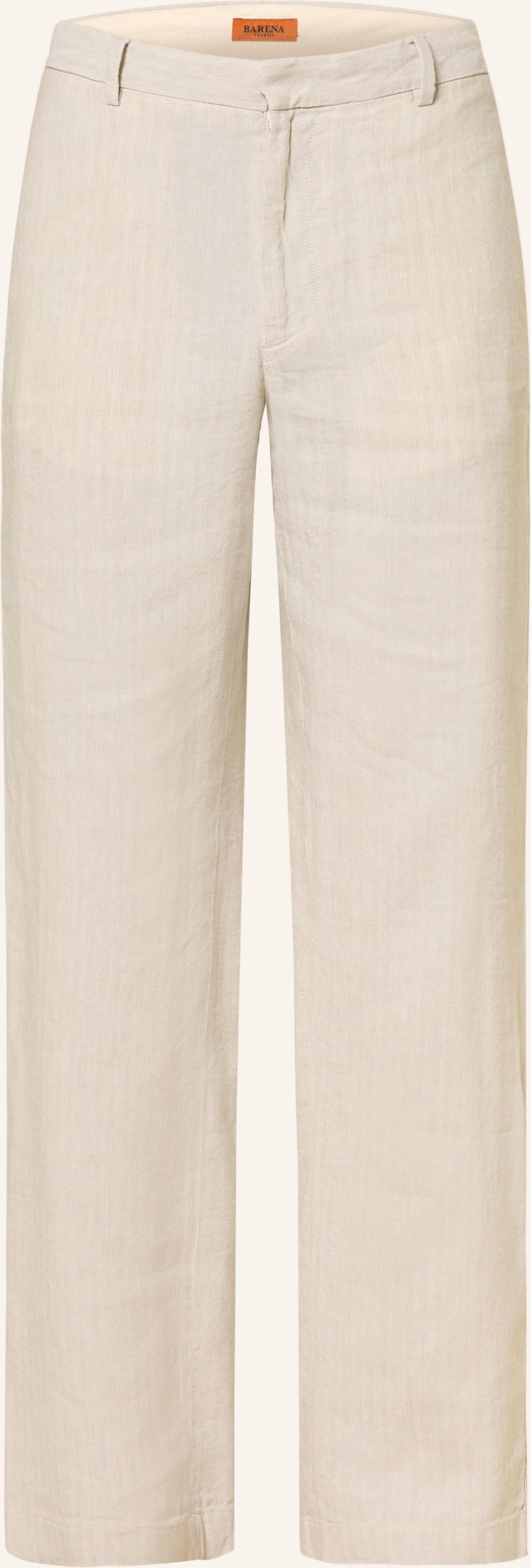 Barena Venezia Anzughose Delfo Regular Fit Mit Leinen weiss