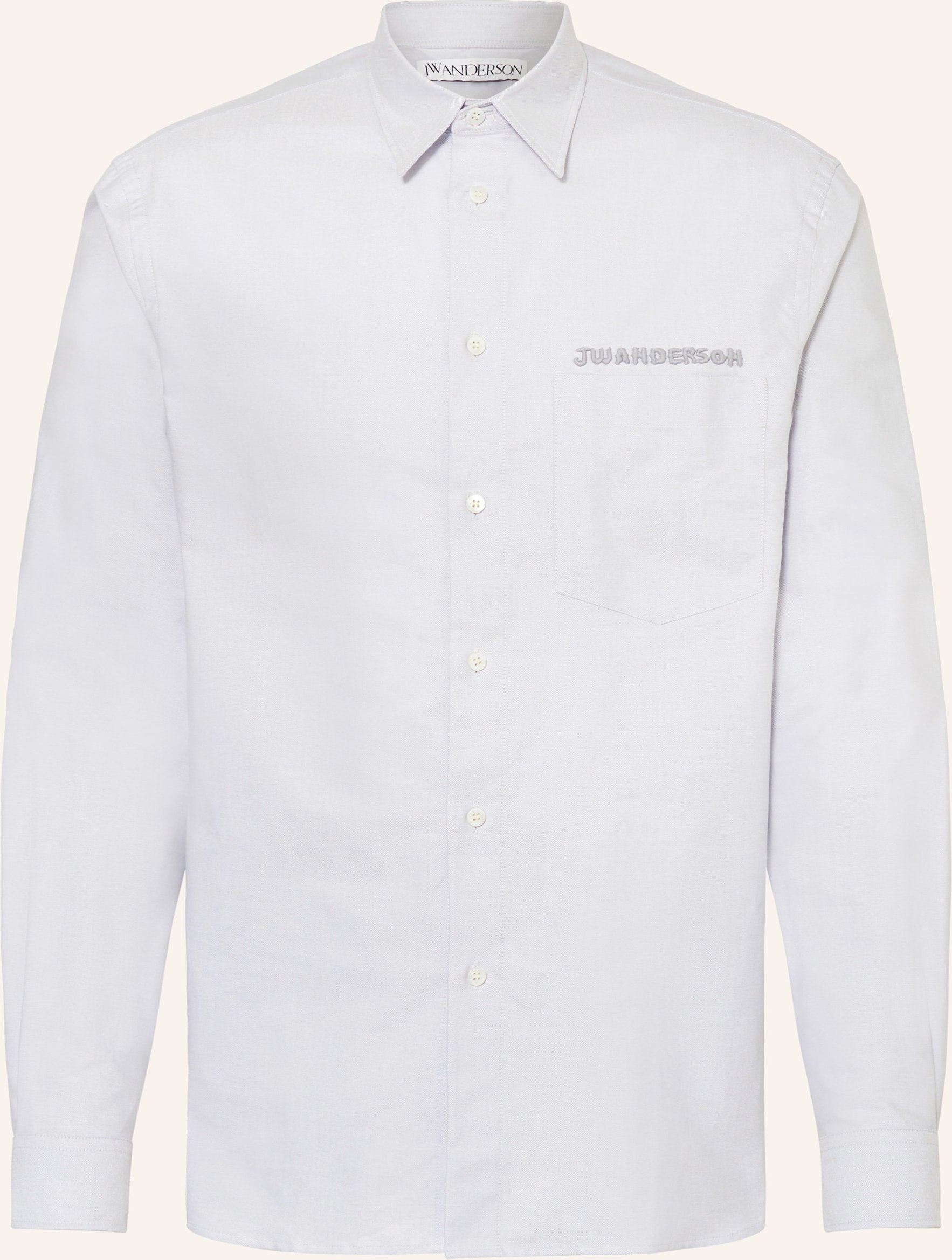 Jw Anderson Oxfordhemd Comfort Fit grau
