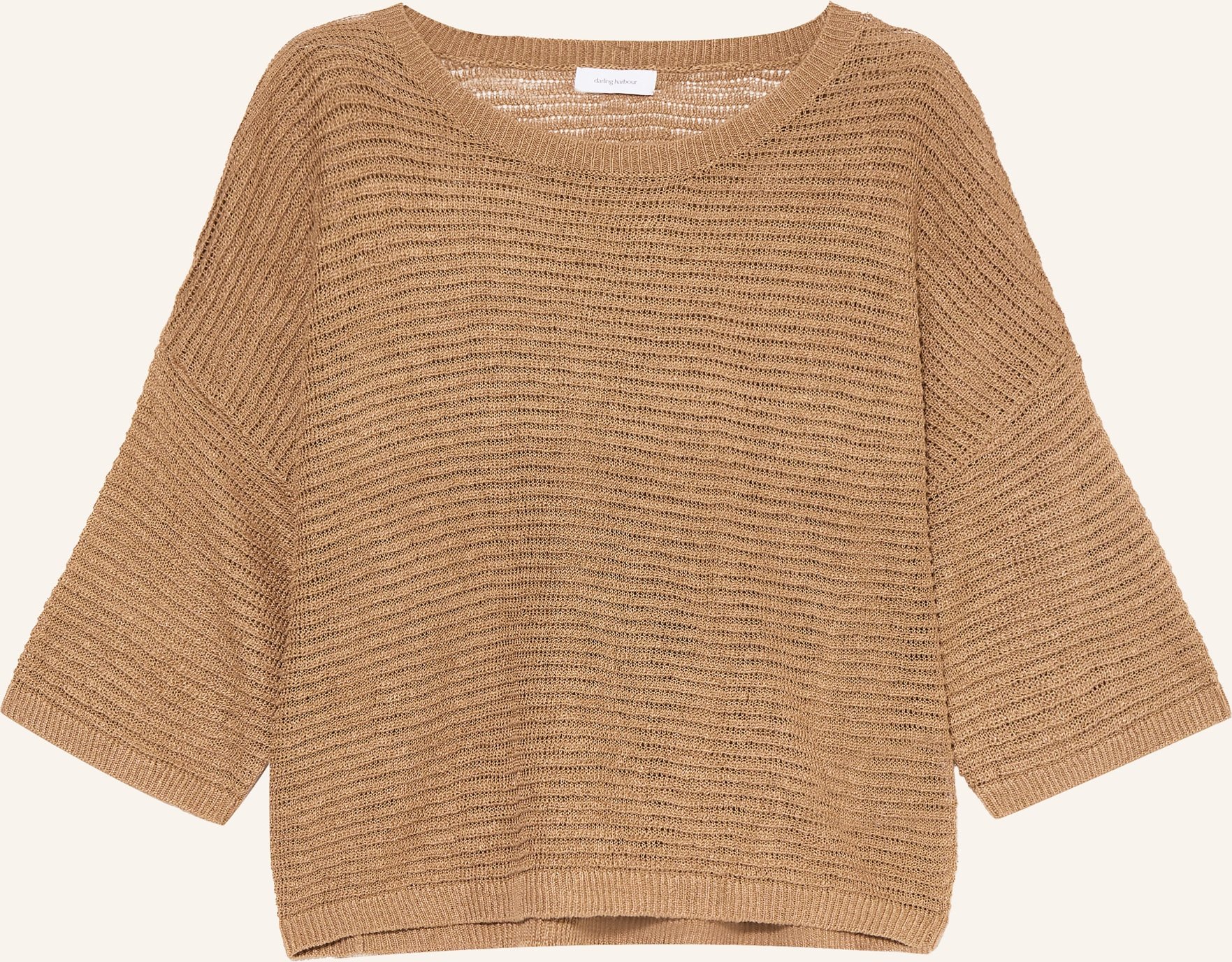 Darling Harbour Strickshirt Aus Leinen braun