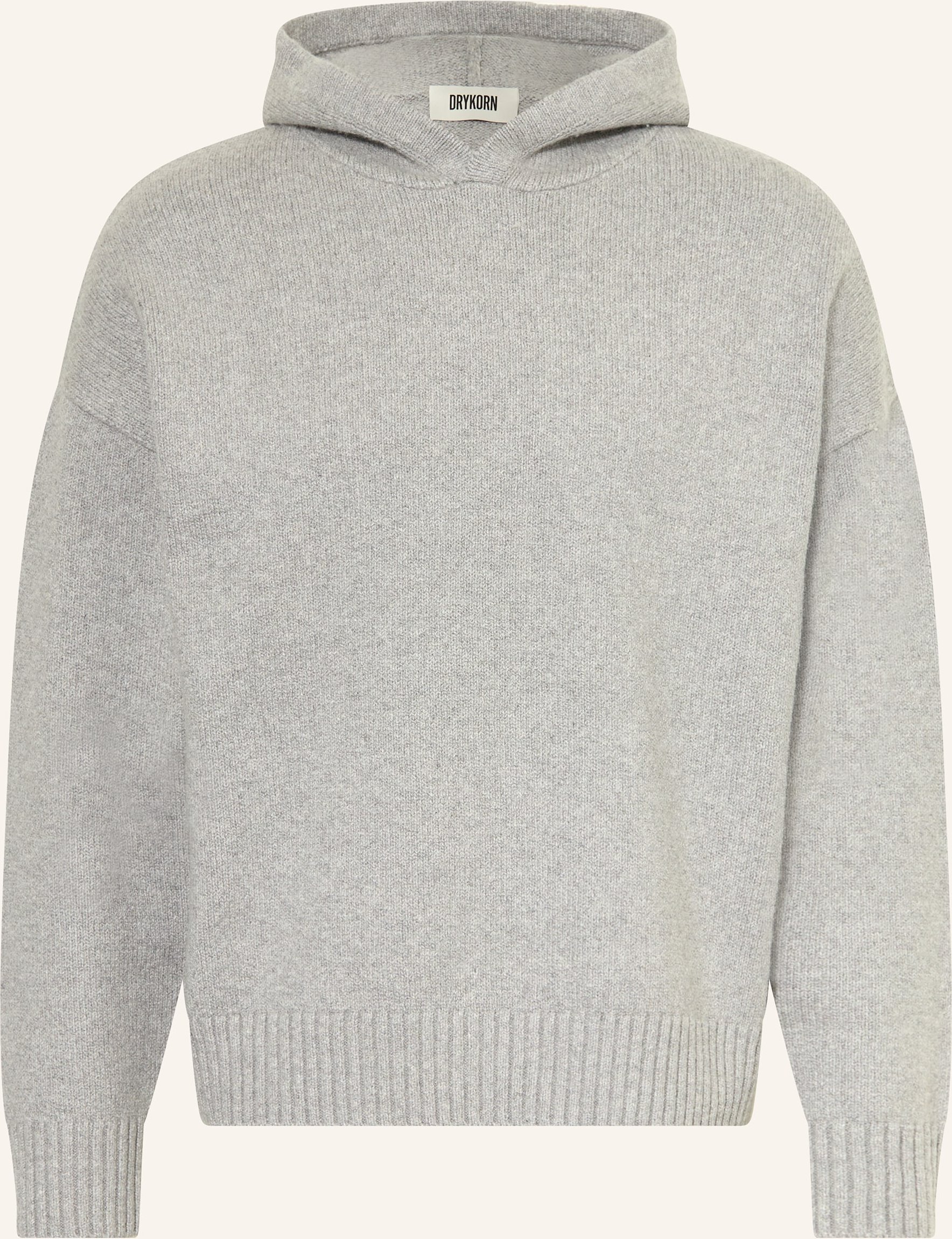 Drykorn Strick-Hoodie Arikono grau