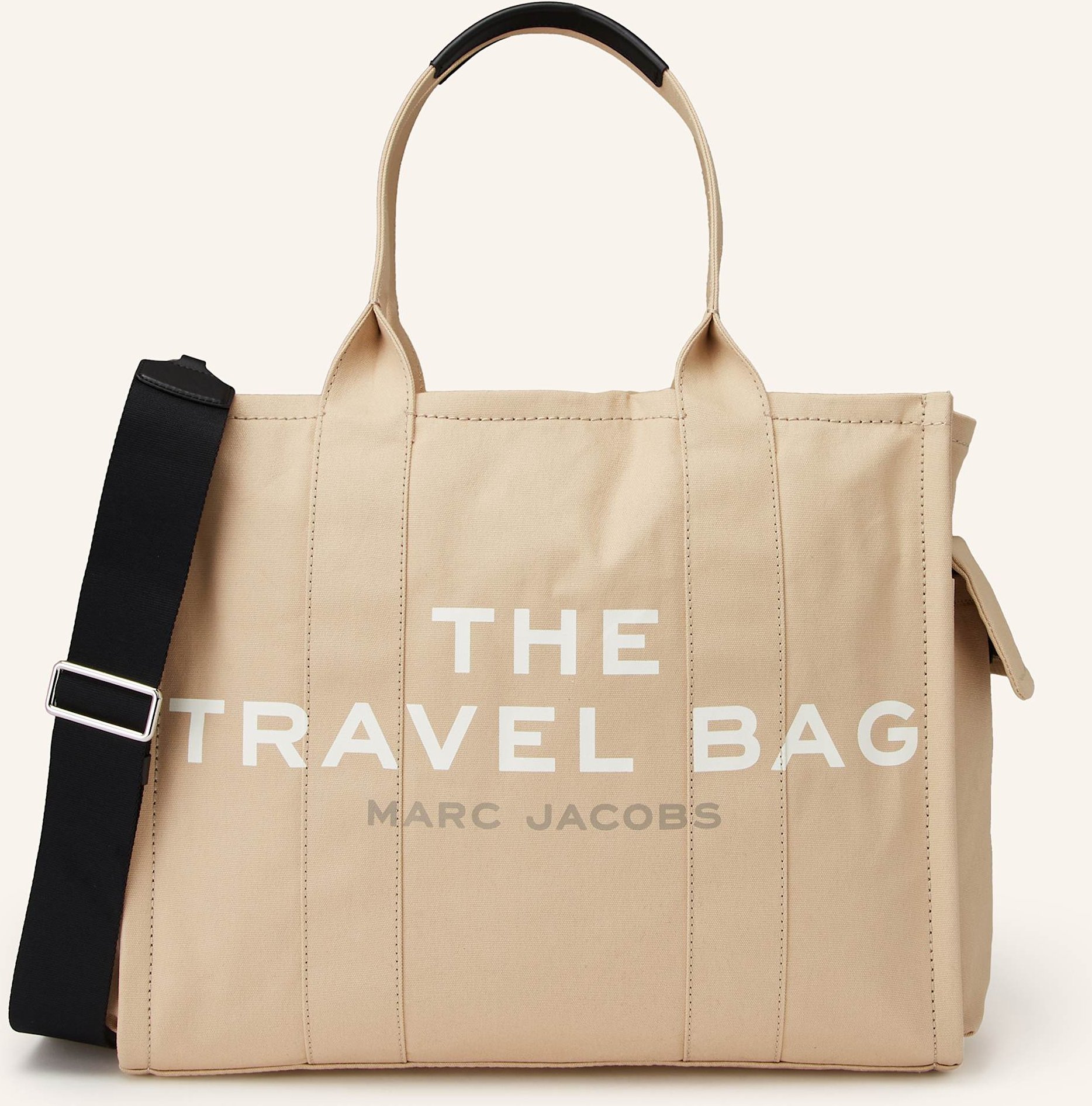 Thumbnail - Marc Jacobs Reisetasche The Travel Tote beige