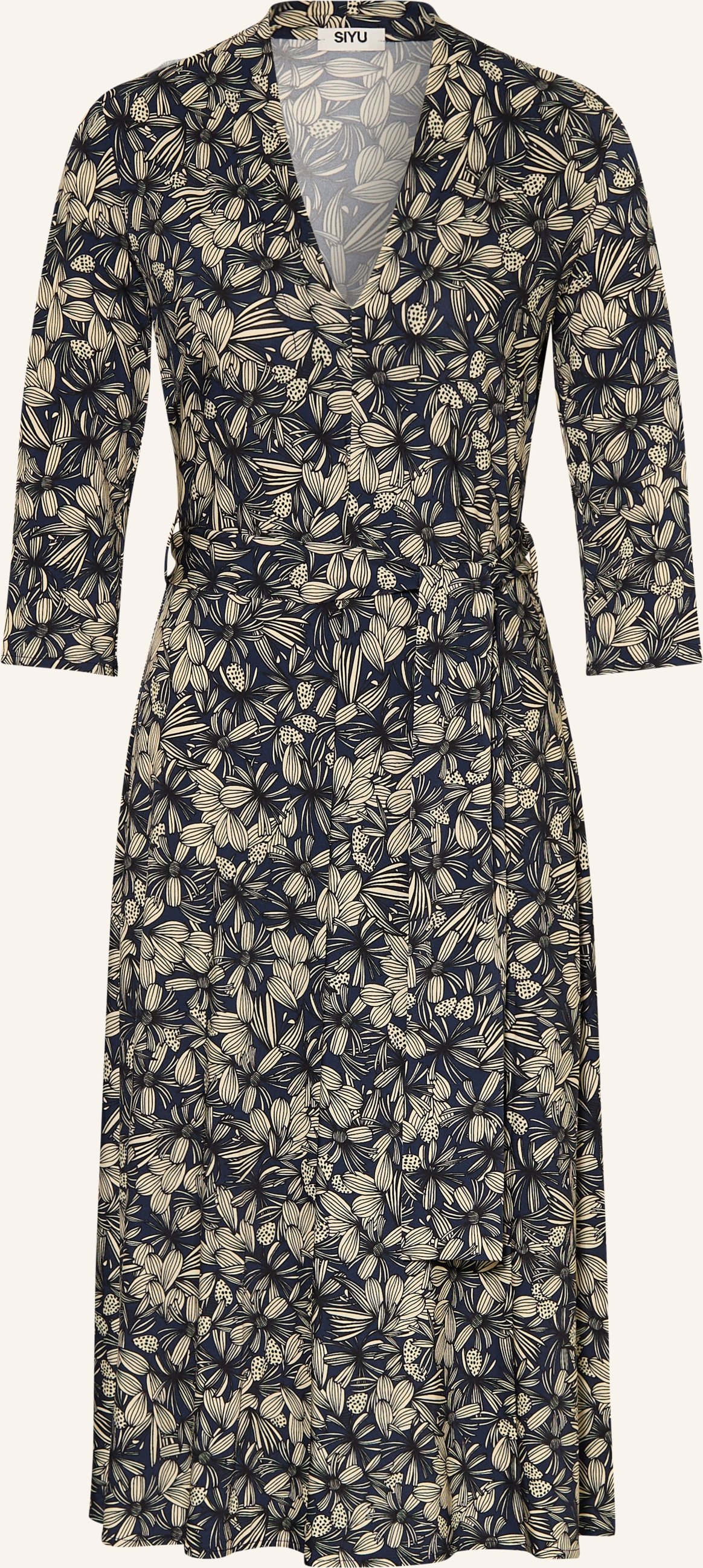 Siyu Kleid Mit 3/4-Arm blau