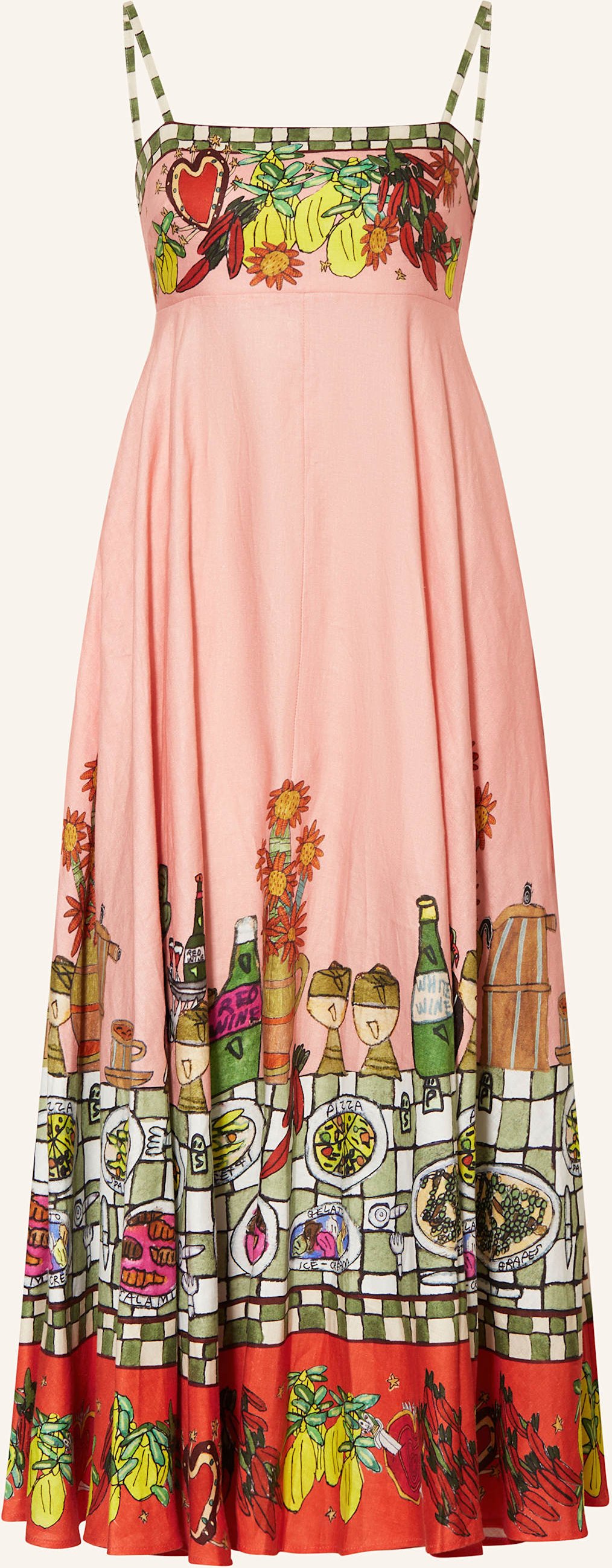 Alémais Leinenkleid Contessa rosa