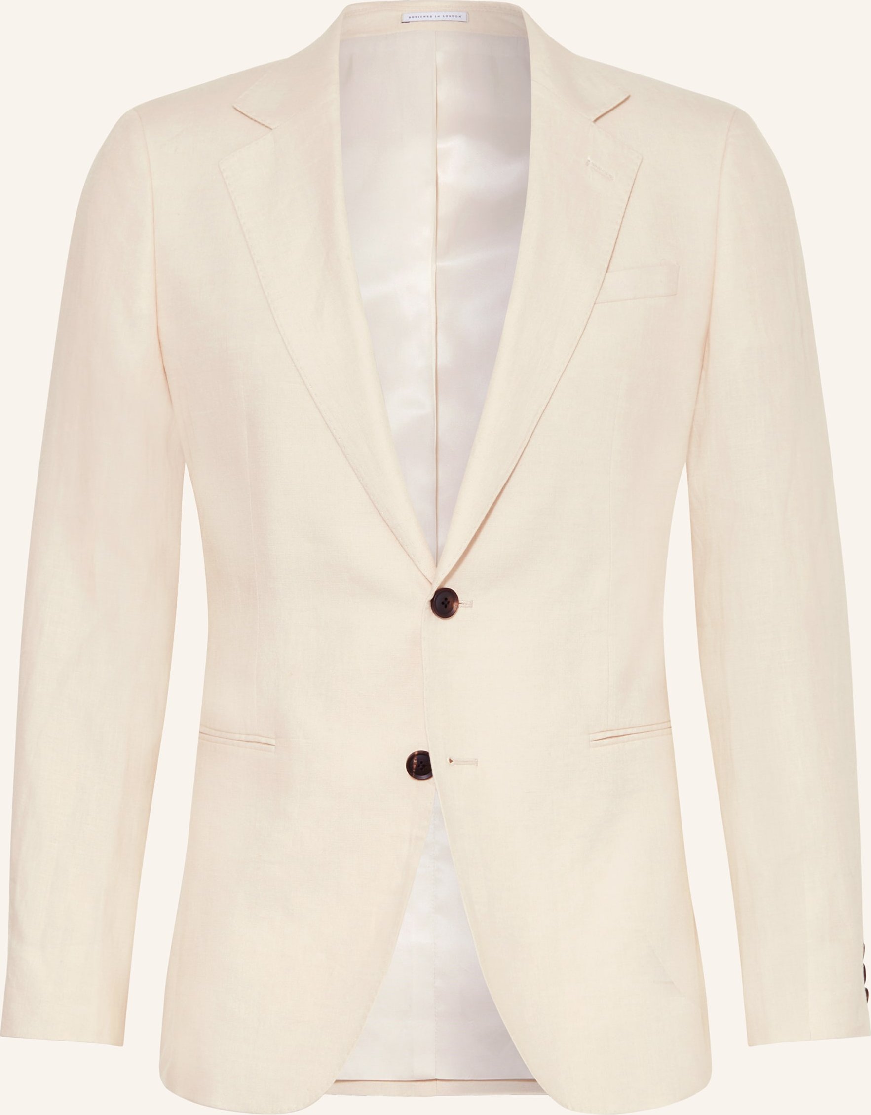 Reiss Anzugsakko Kin Slim Fit Aus Leinen beige