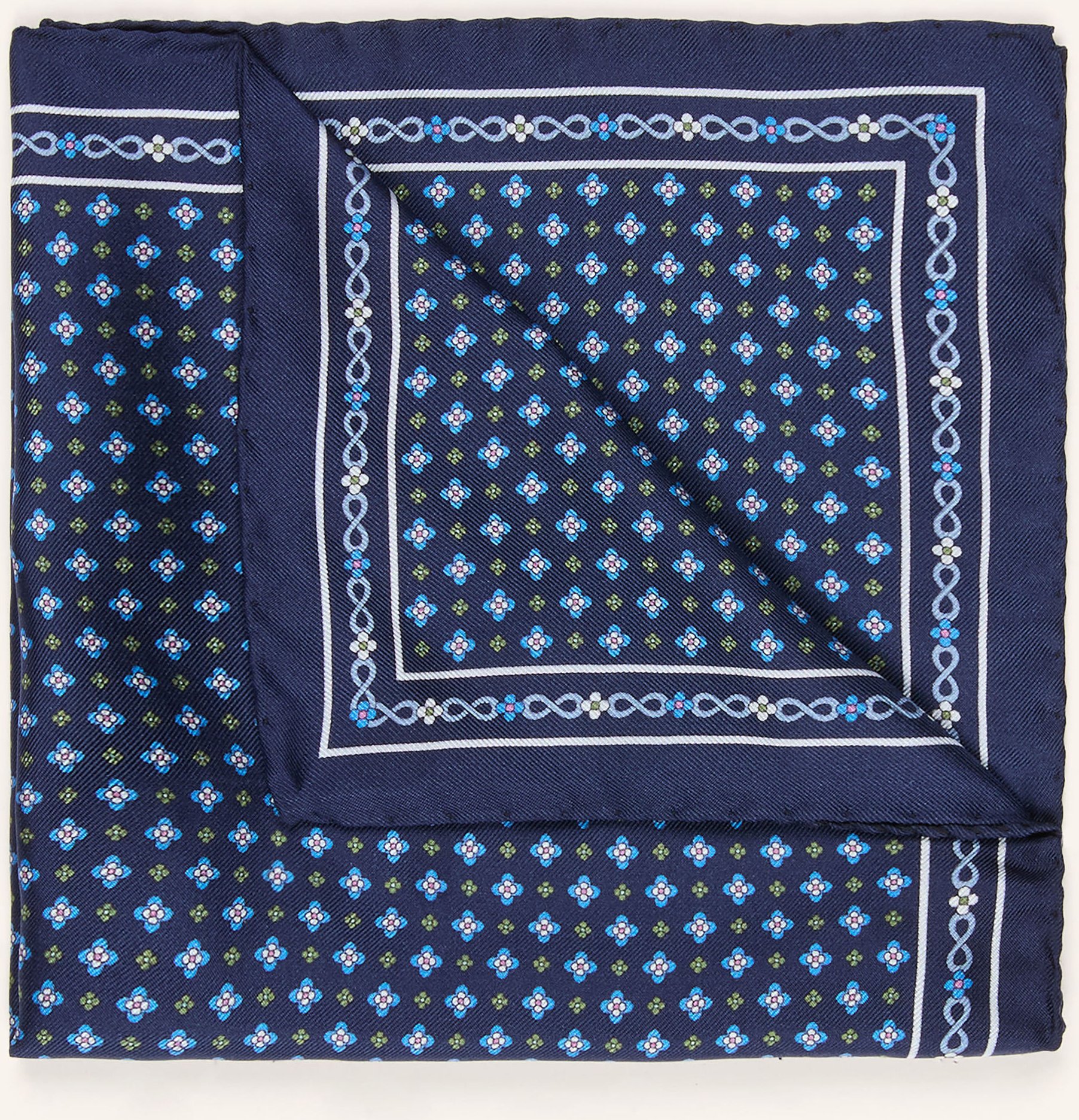 Eton Einstecktuch blau