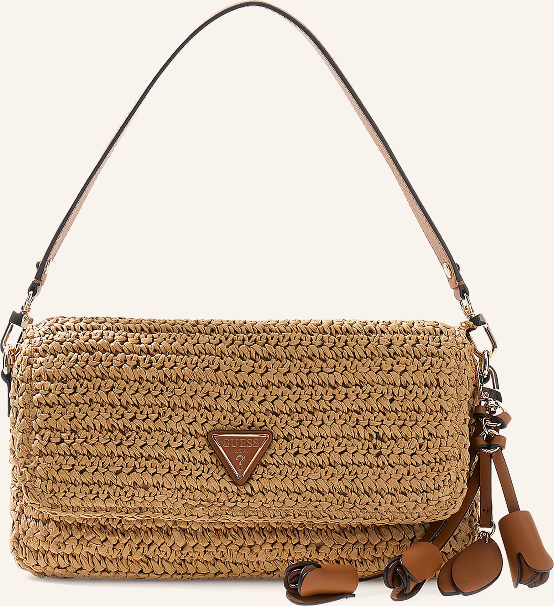 Thumbnail - Guess Schultertasche Ofelia beige