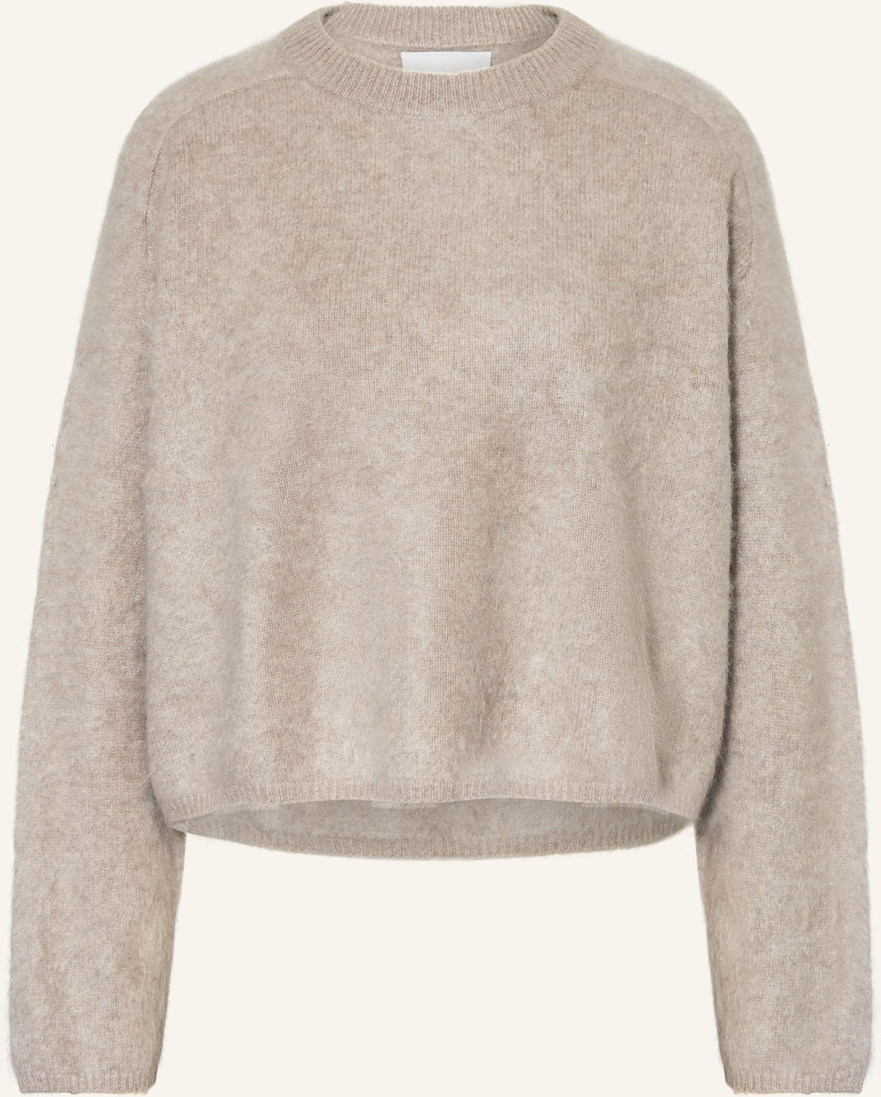 Soft Goat Cashmere-Pullover grau