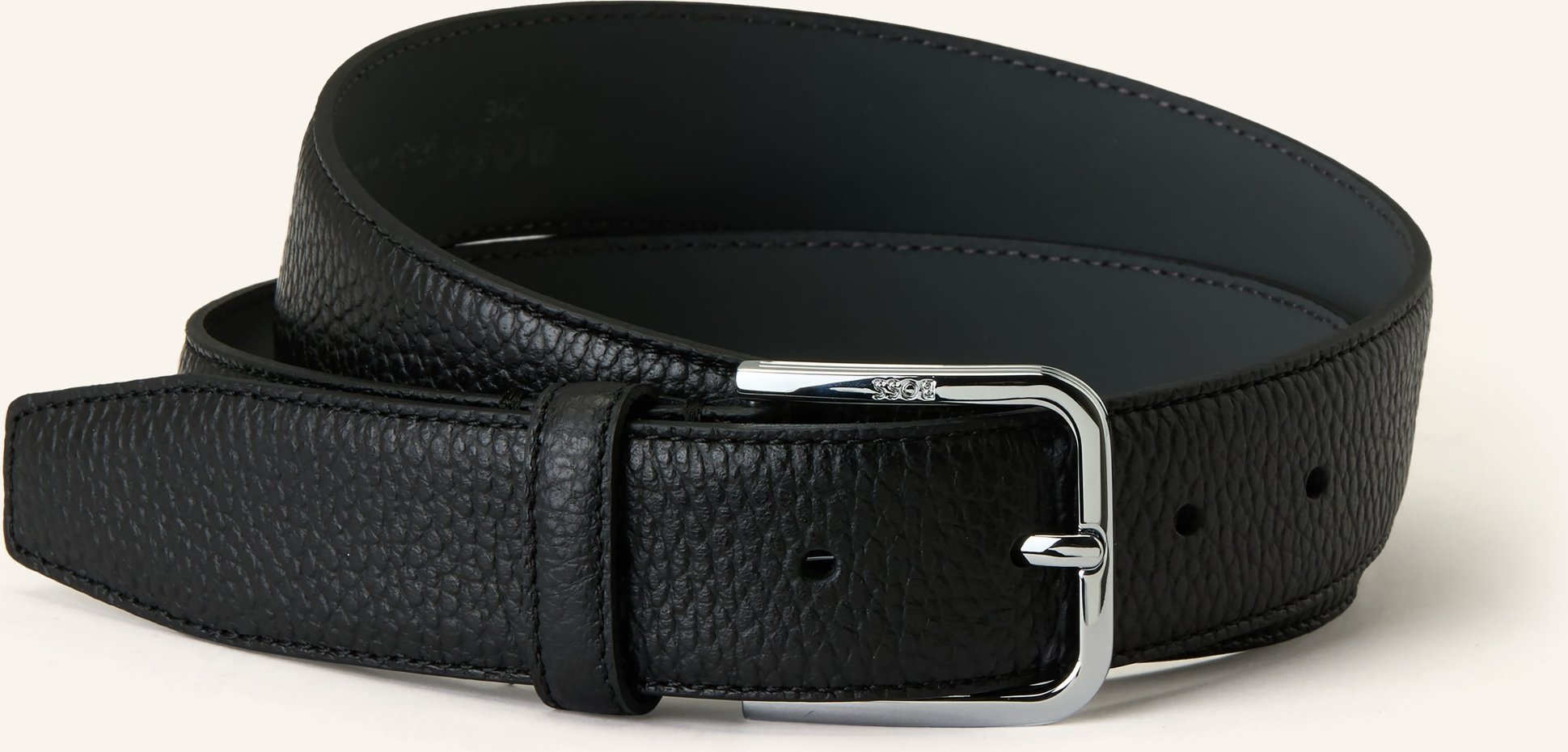 Boss Ledergürtel Madison schwarz