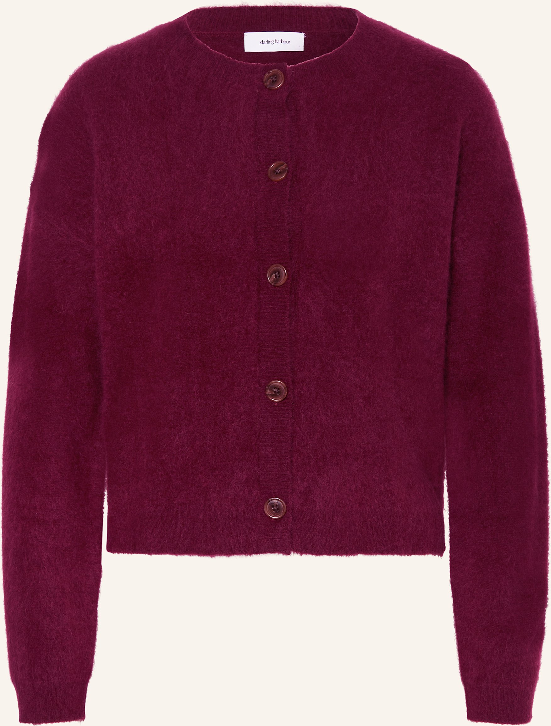 Darling Harbour Strickjacke Aus Cashmere rot