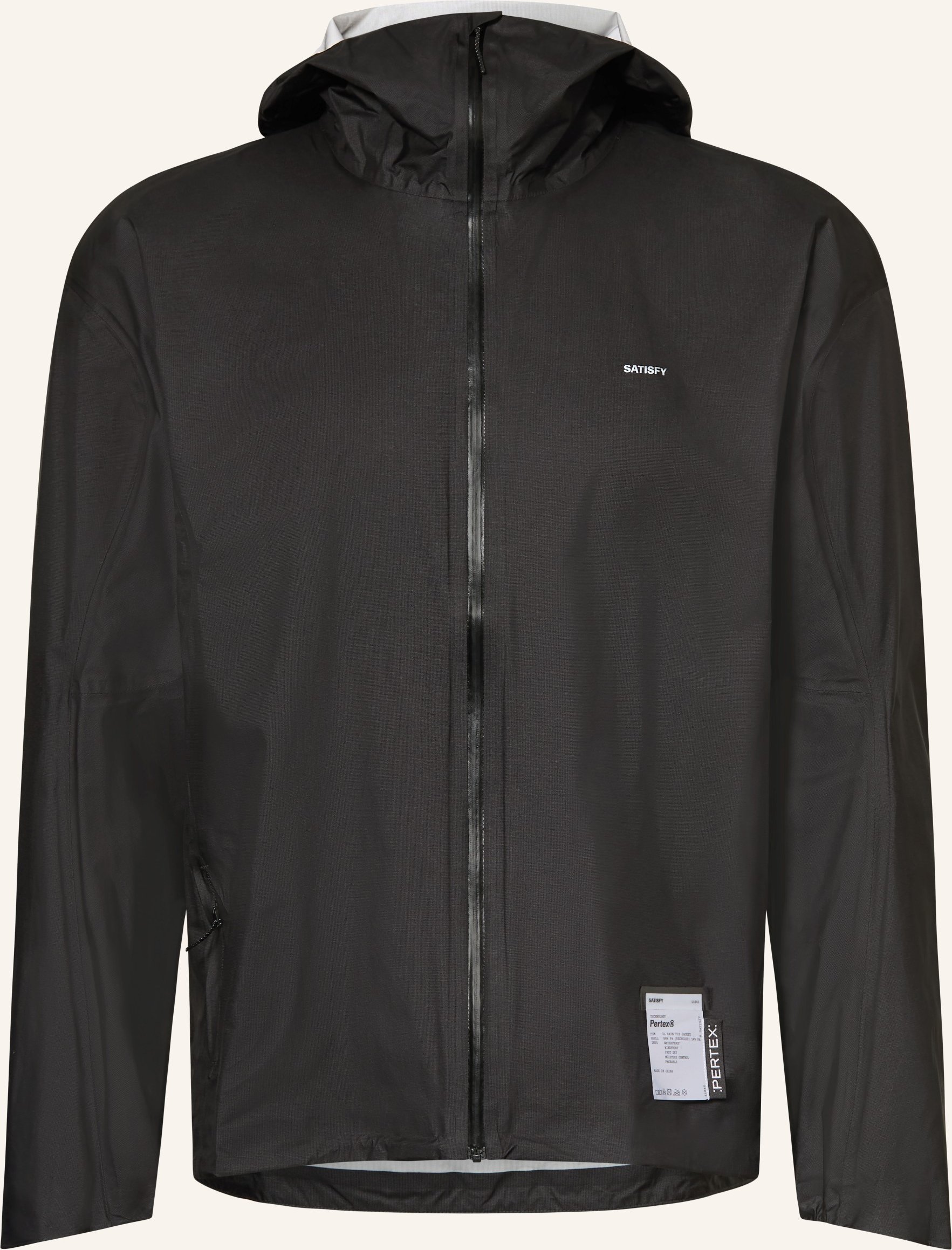 Satisfy Laufjacke 3l Rain Fly Jacket schwarz