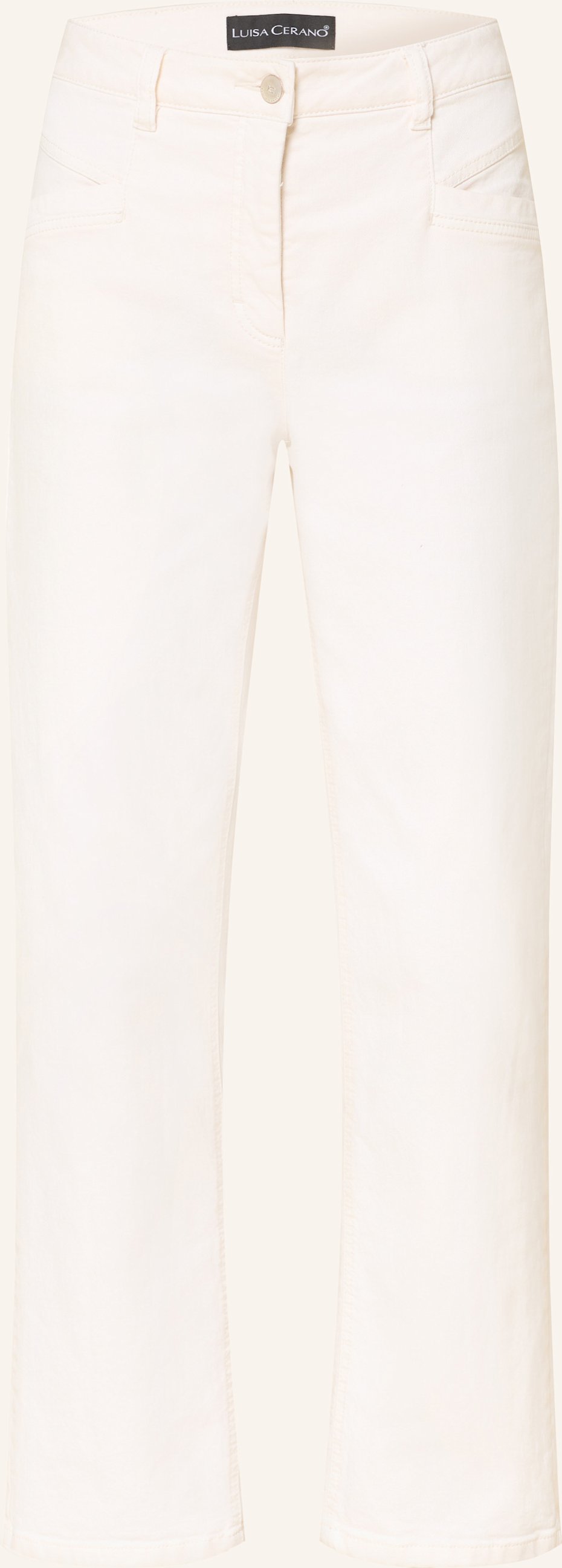 Luisa Cerano Straight Jeans weiss