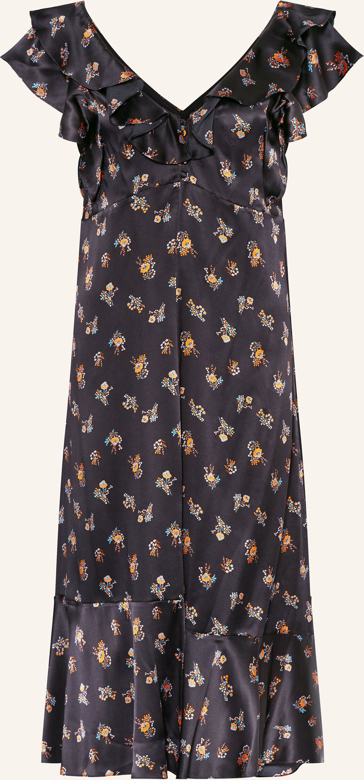 Dorothee Schumacher Seidenkleid Shiny Daydream blau