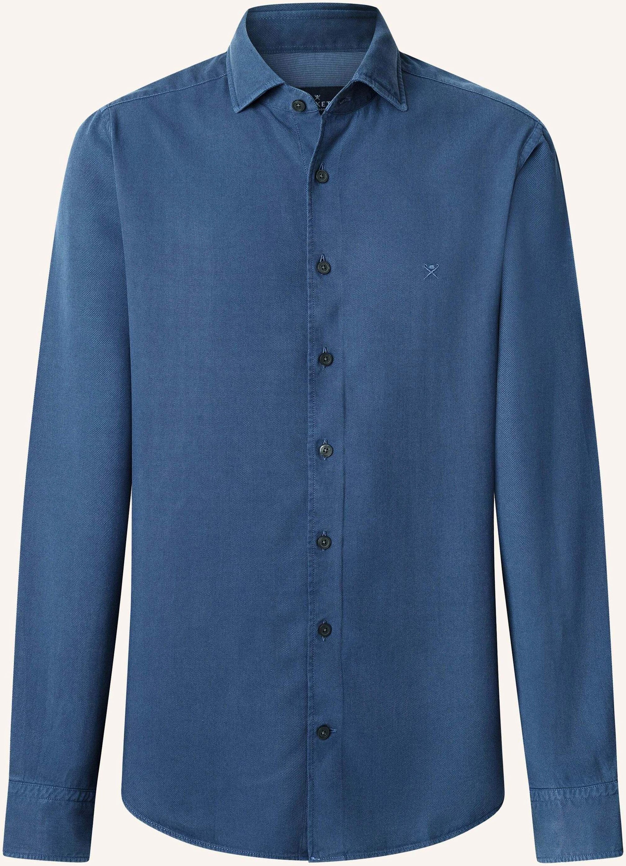 Hackett London Freizeithemd Gmd Texture blau