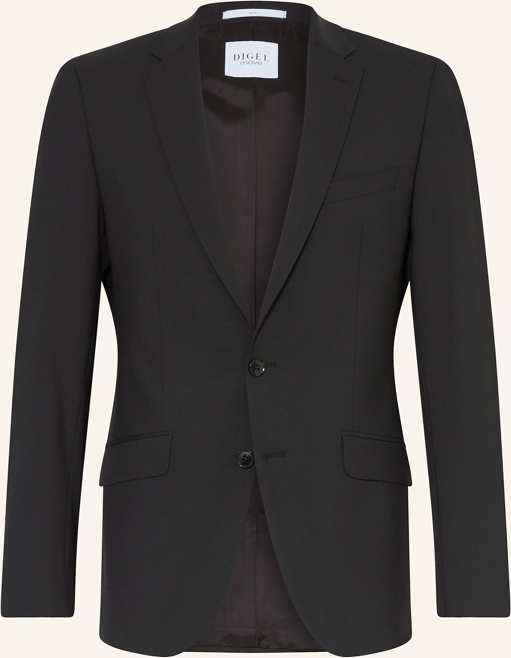 Thumbnail - Digel Move Anzugsakko Allan Slim Fit schwarz