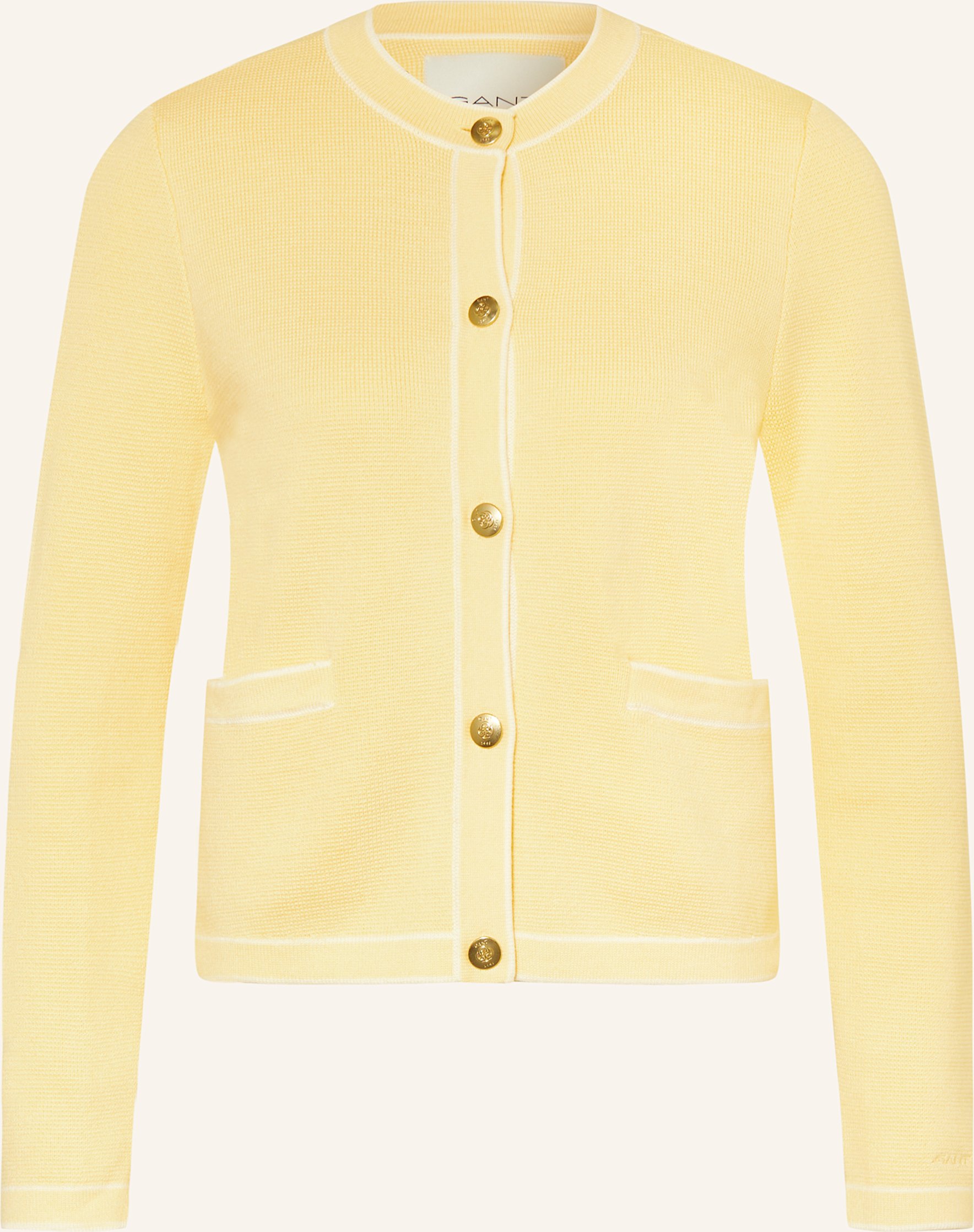 Thumbnail - Gant Strickjacke gelb
