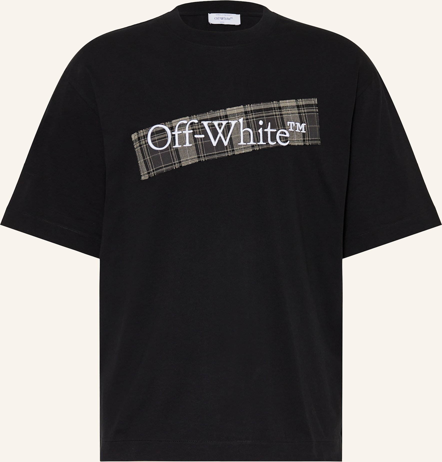 Off-White T-Shirt schwarz