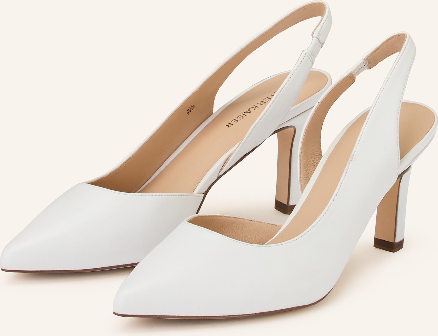 Peter Kaiser Slingpumps Modena weiss