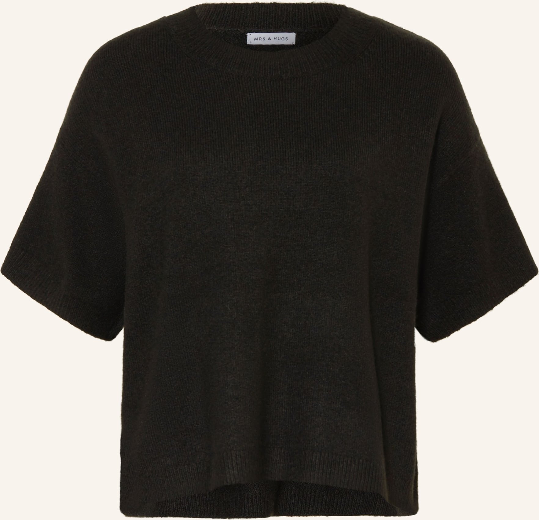 Mrs & Hugs Strickshirt schwarz