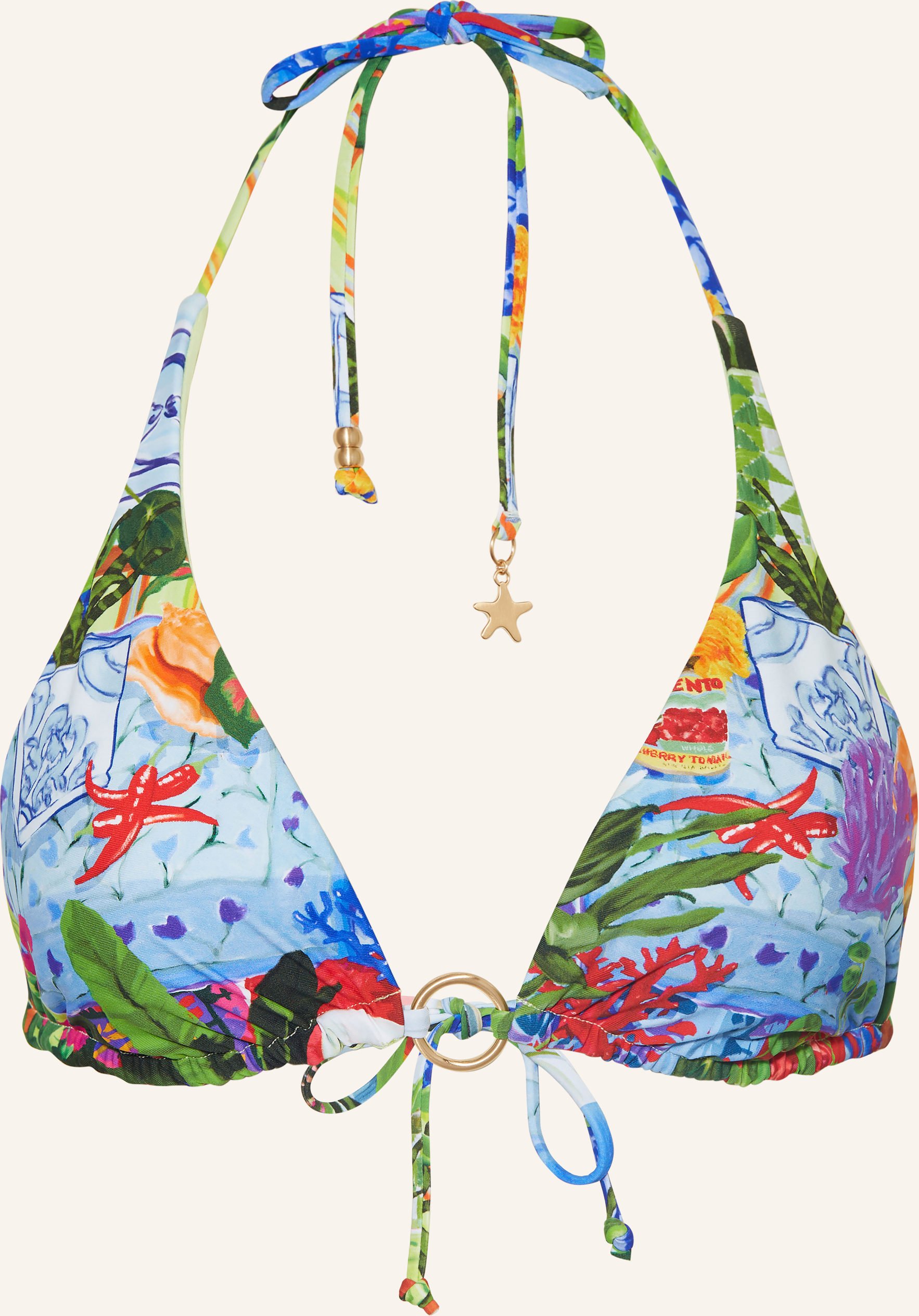 Seafolly Triangel-Bikini-Top La Boca blau