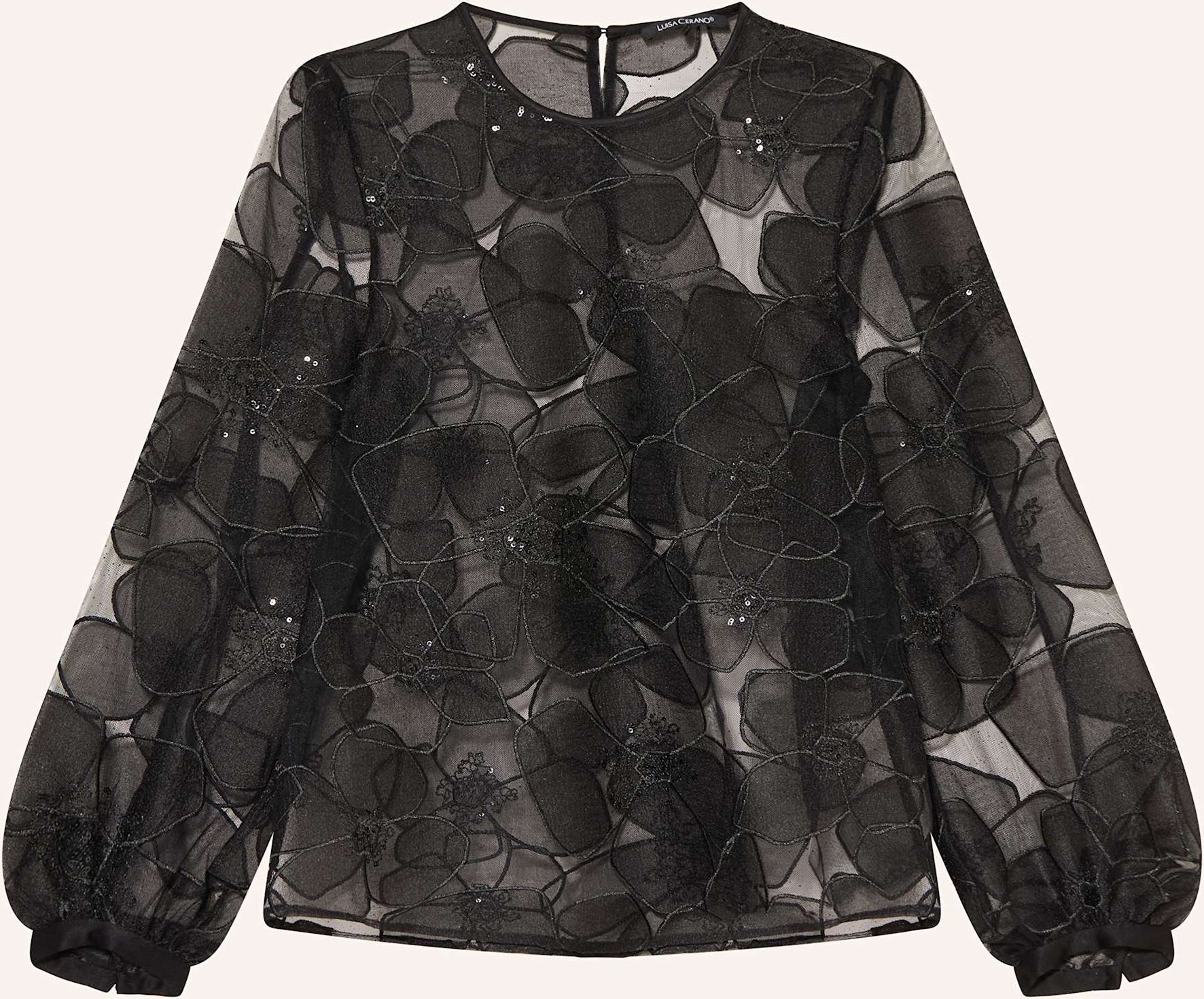 Thumbnail - Luisa Cerano Blusenshirt Mit Pailletten schwarz