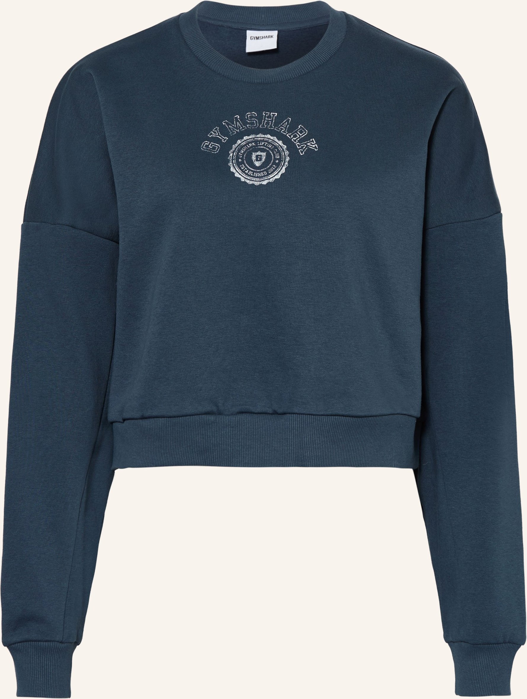 Gymshark Sweatshirt Gfx Worn Crest blau