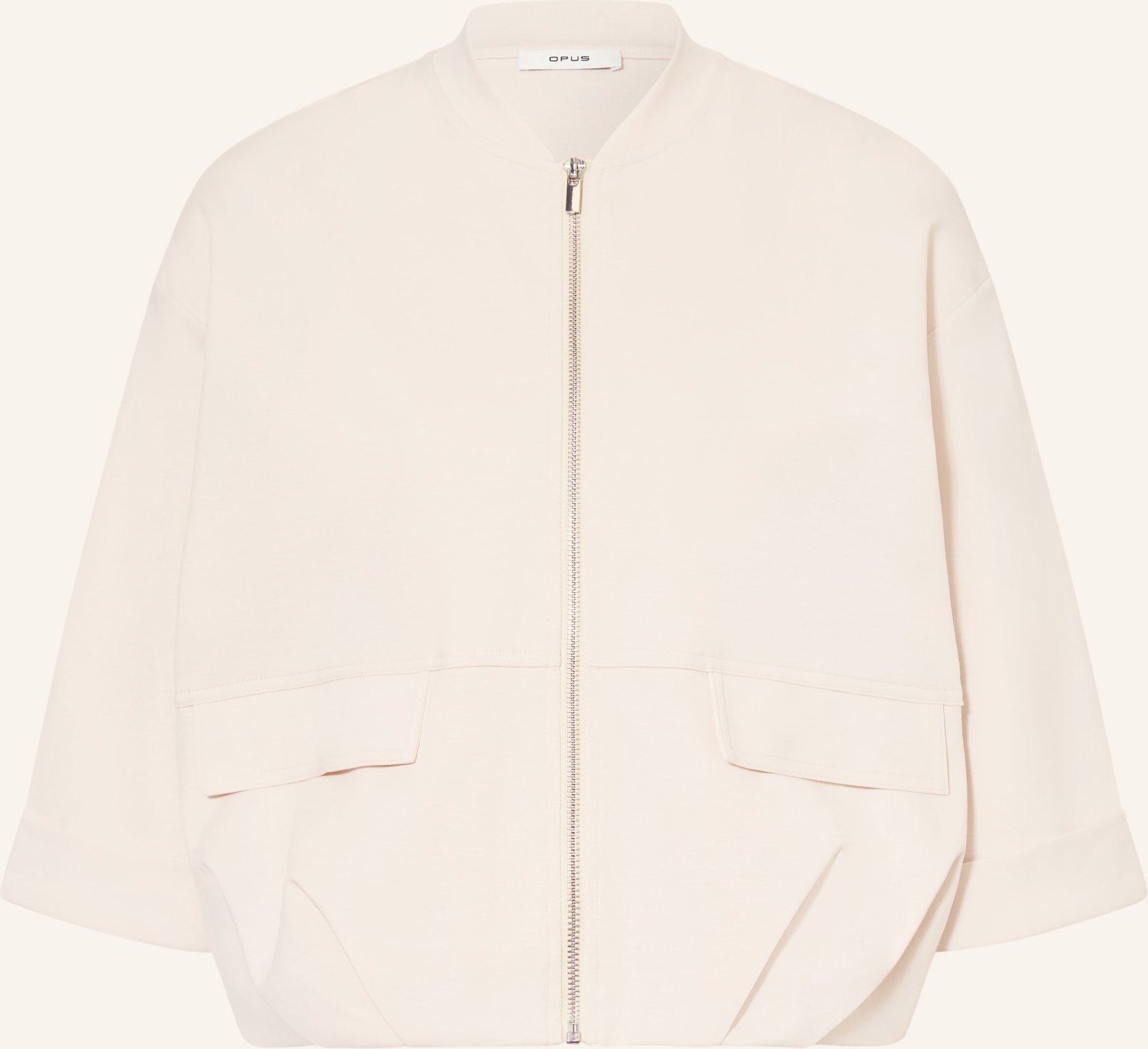 Opus Blouson Goros Mit 3/4-Arm weiss