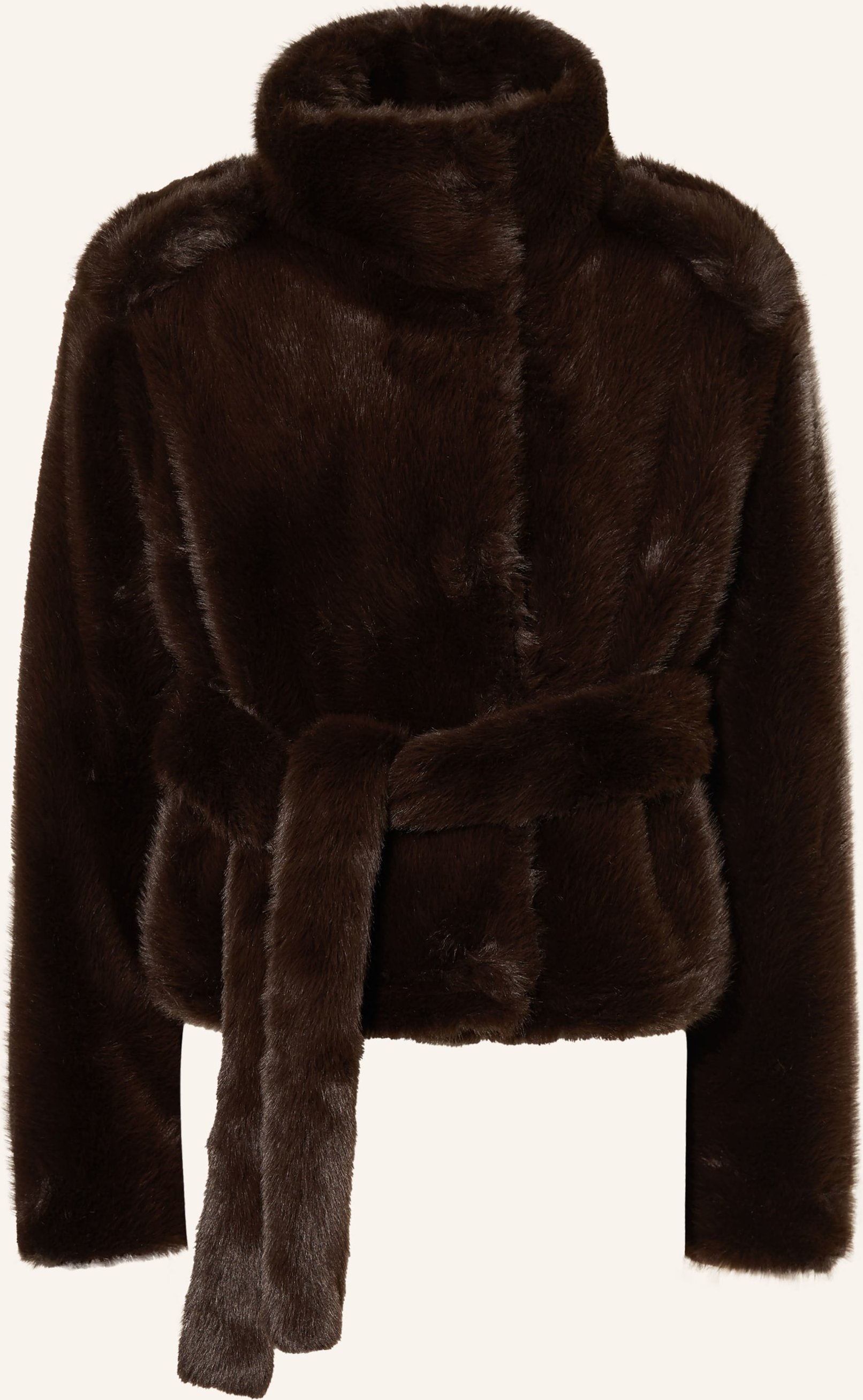 Darkpark Kunstfell-Jacke braun