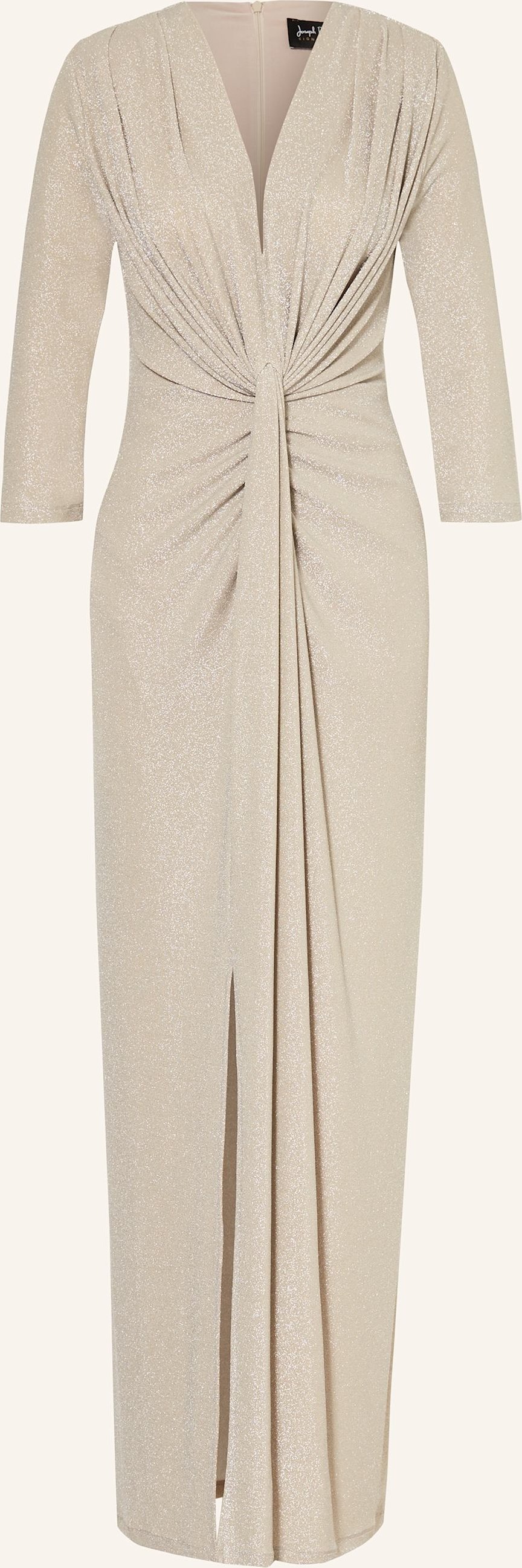 Joseph Ribkoff Signature Abendkleid Mit Glitzergarn beige