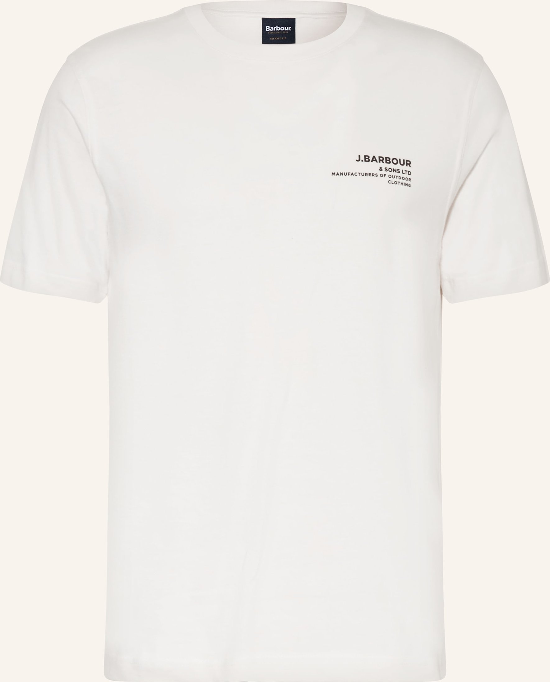 Barbour T-Shirt Parkend weiss